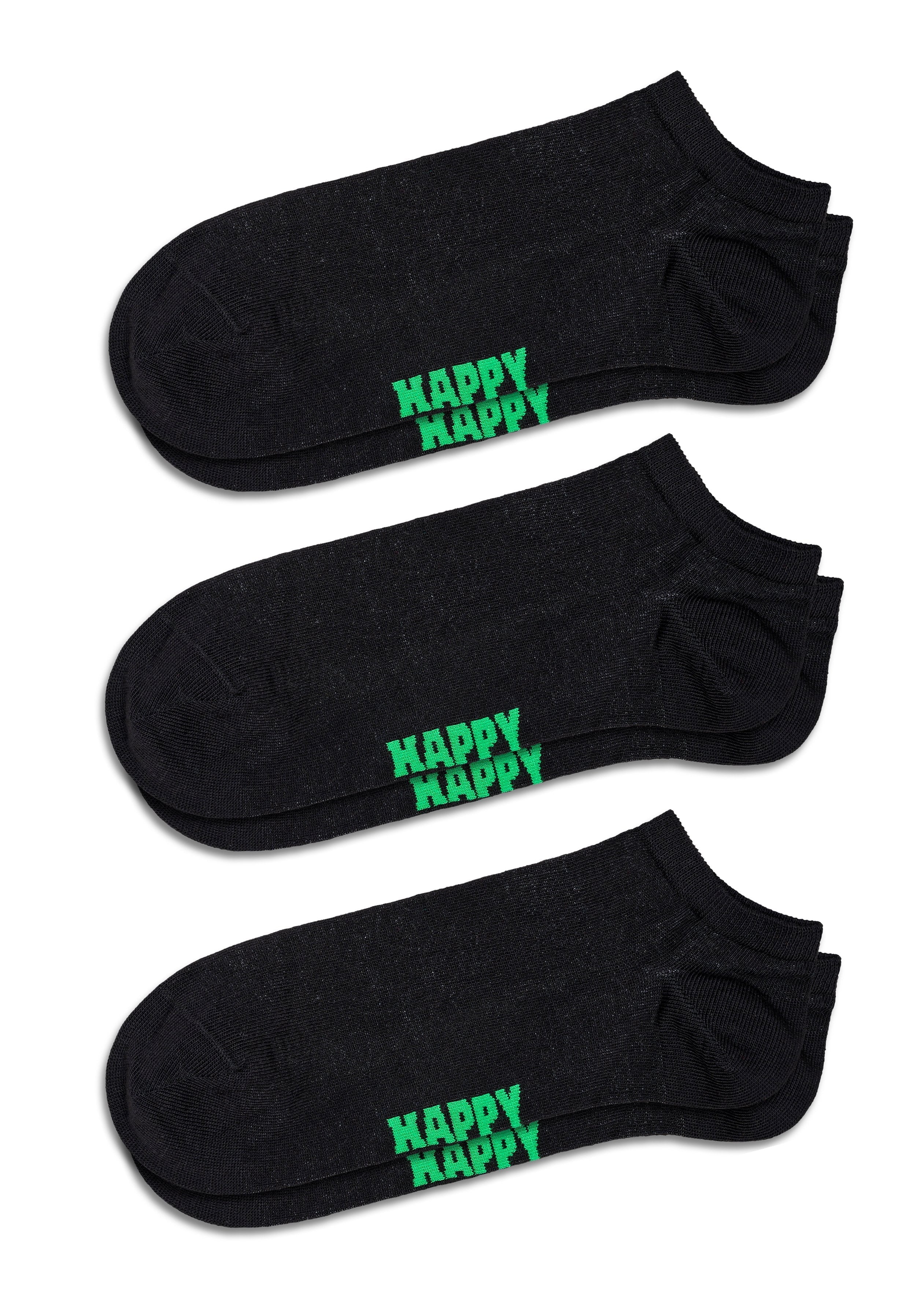 Set of 3 Sneaker-Length Socks (Solid)