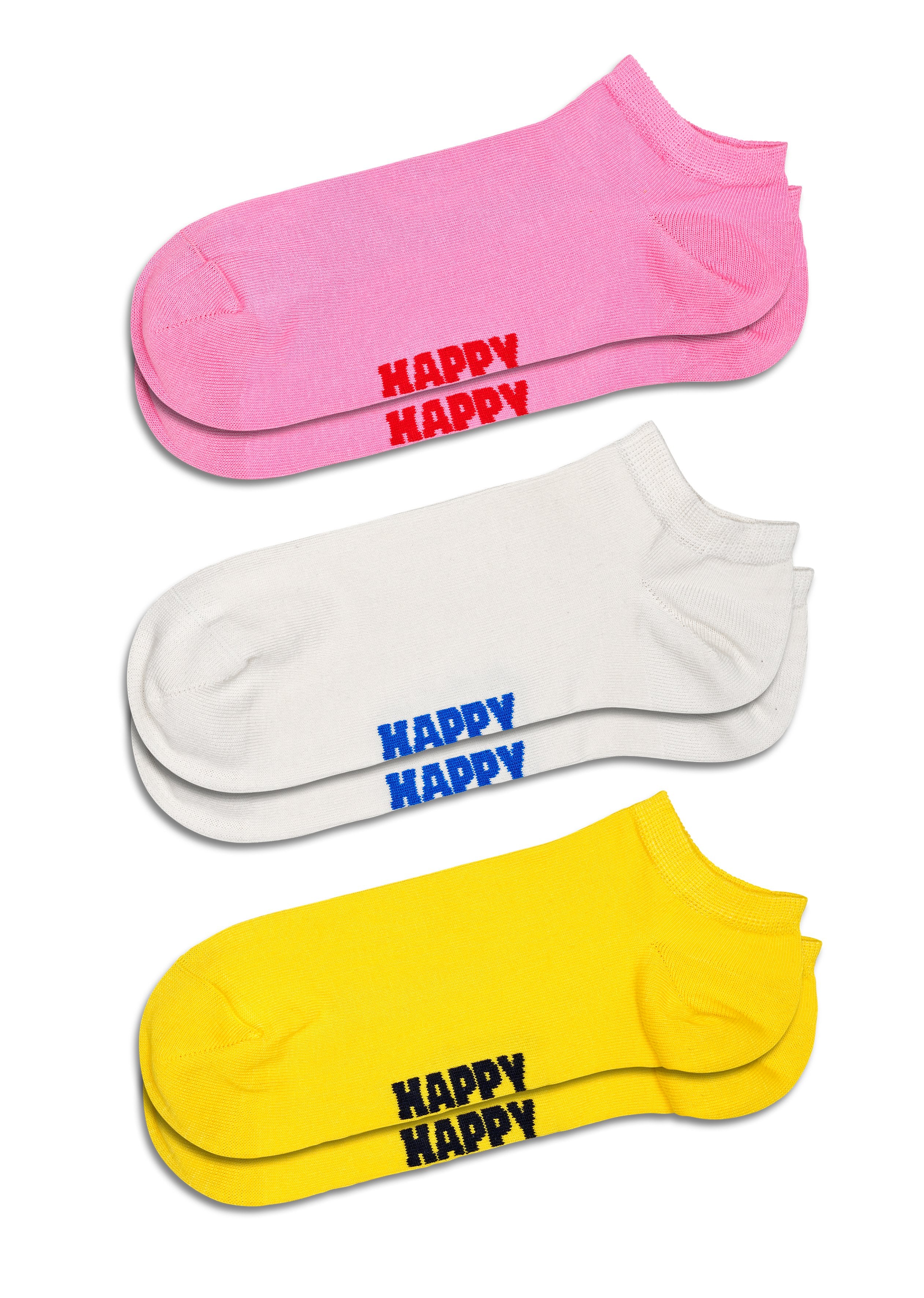 Set of 3 Sneaker-Length Socks (Solid)
