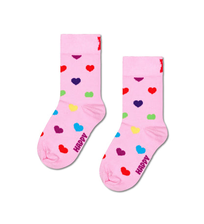 Kids' Crew Socks (Teddy Bear, Heart) - Set of 2