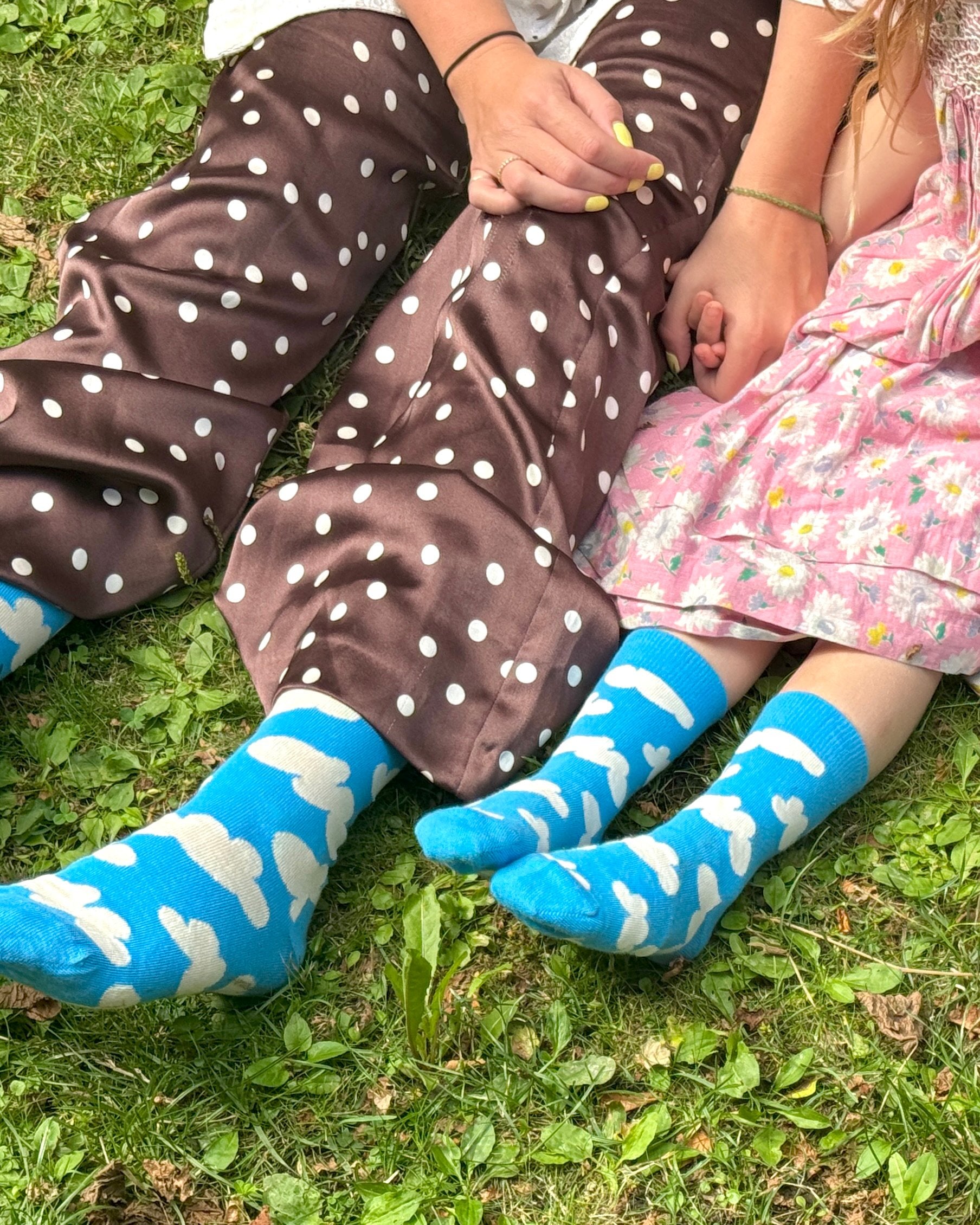 Kids' Crew Socks (Cloudy)