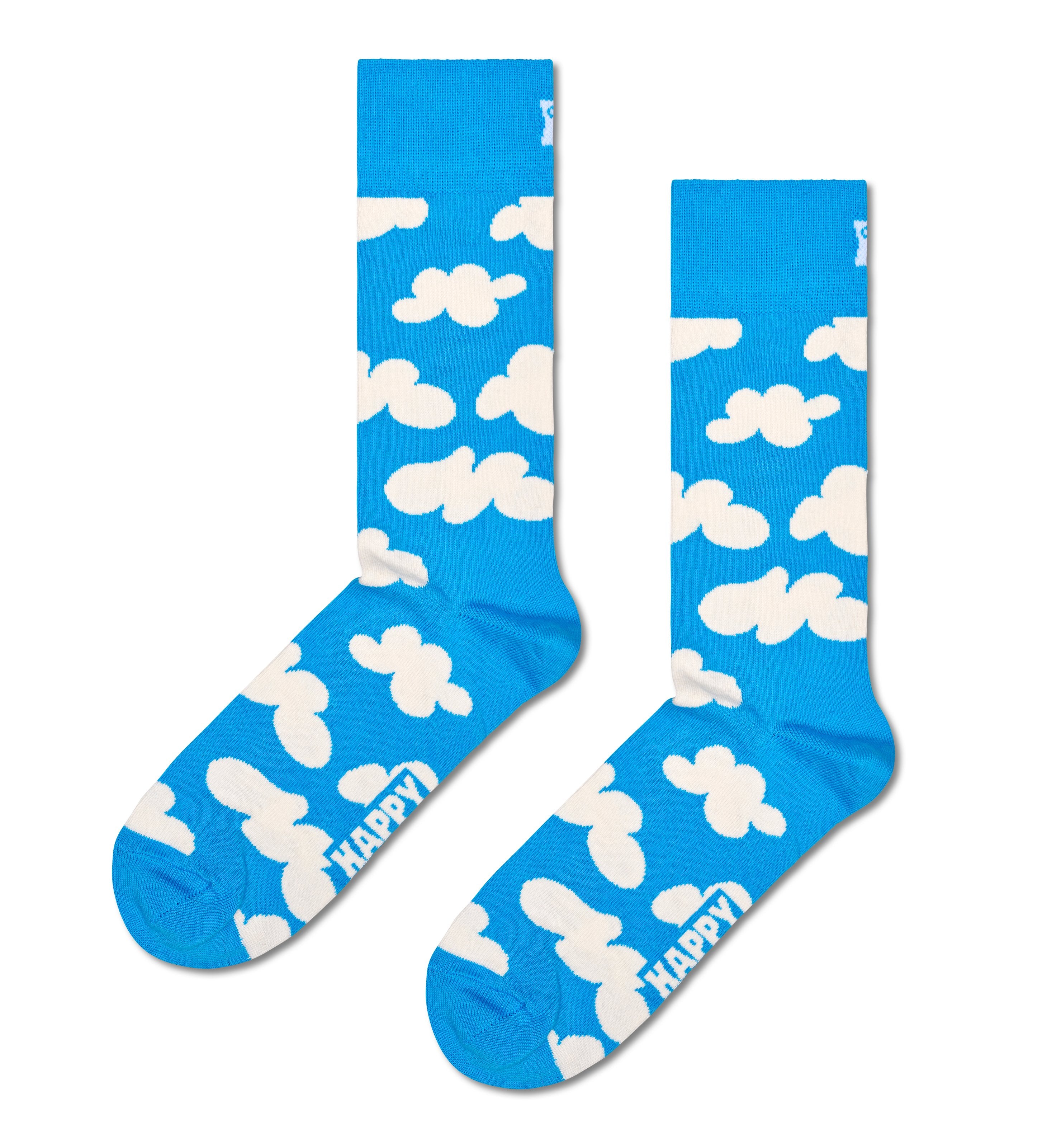 Crew-length socks (cloudy)