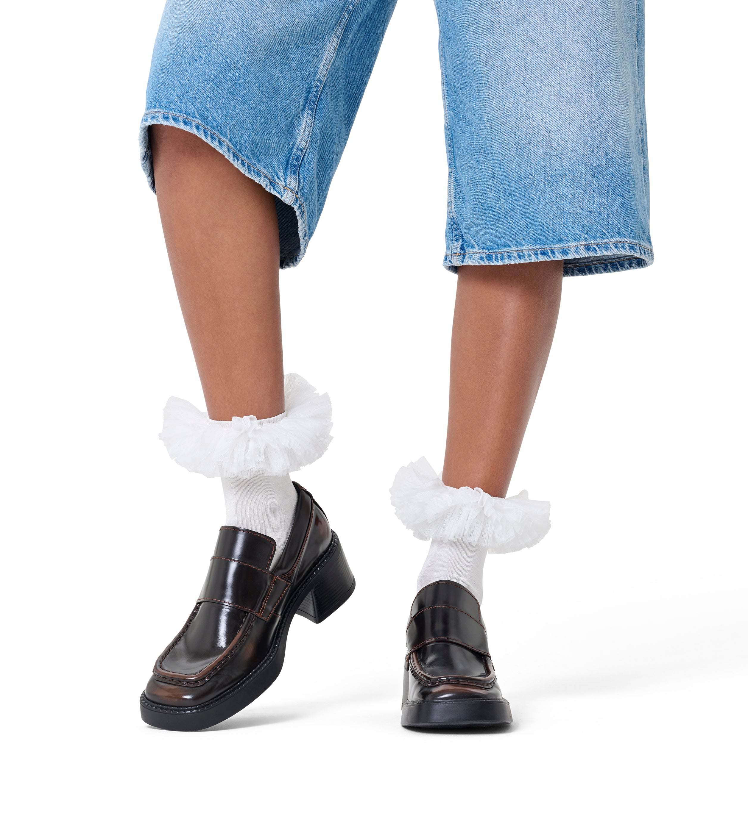 1/2 crew length socks (tulle)