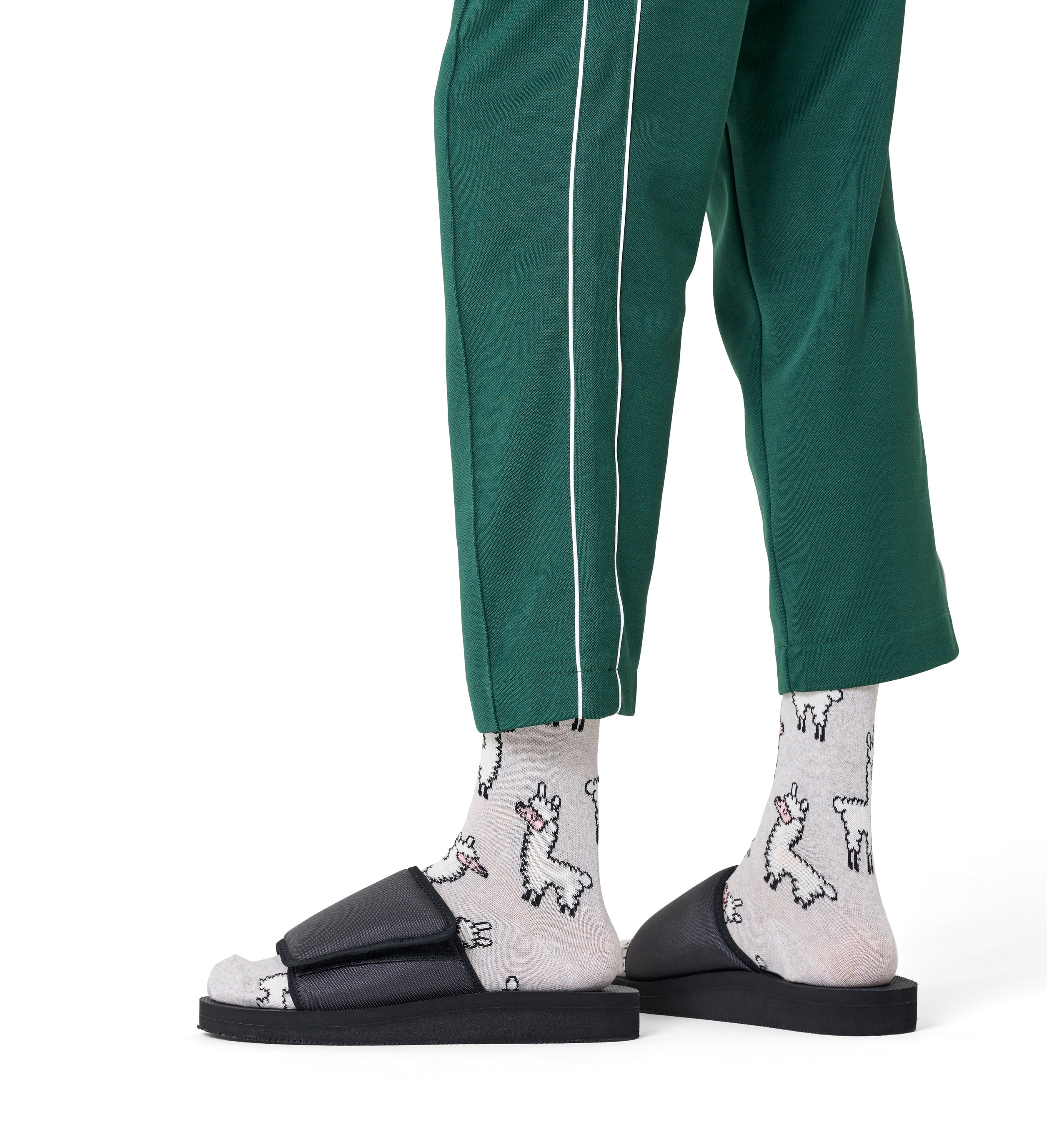 クルー丈 ソックス（ラマ）