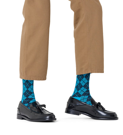 クルー丈 ソックス（ミニ アーガイル ジャカード）