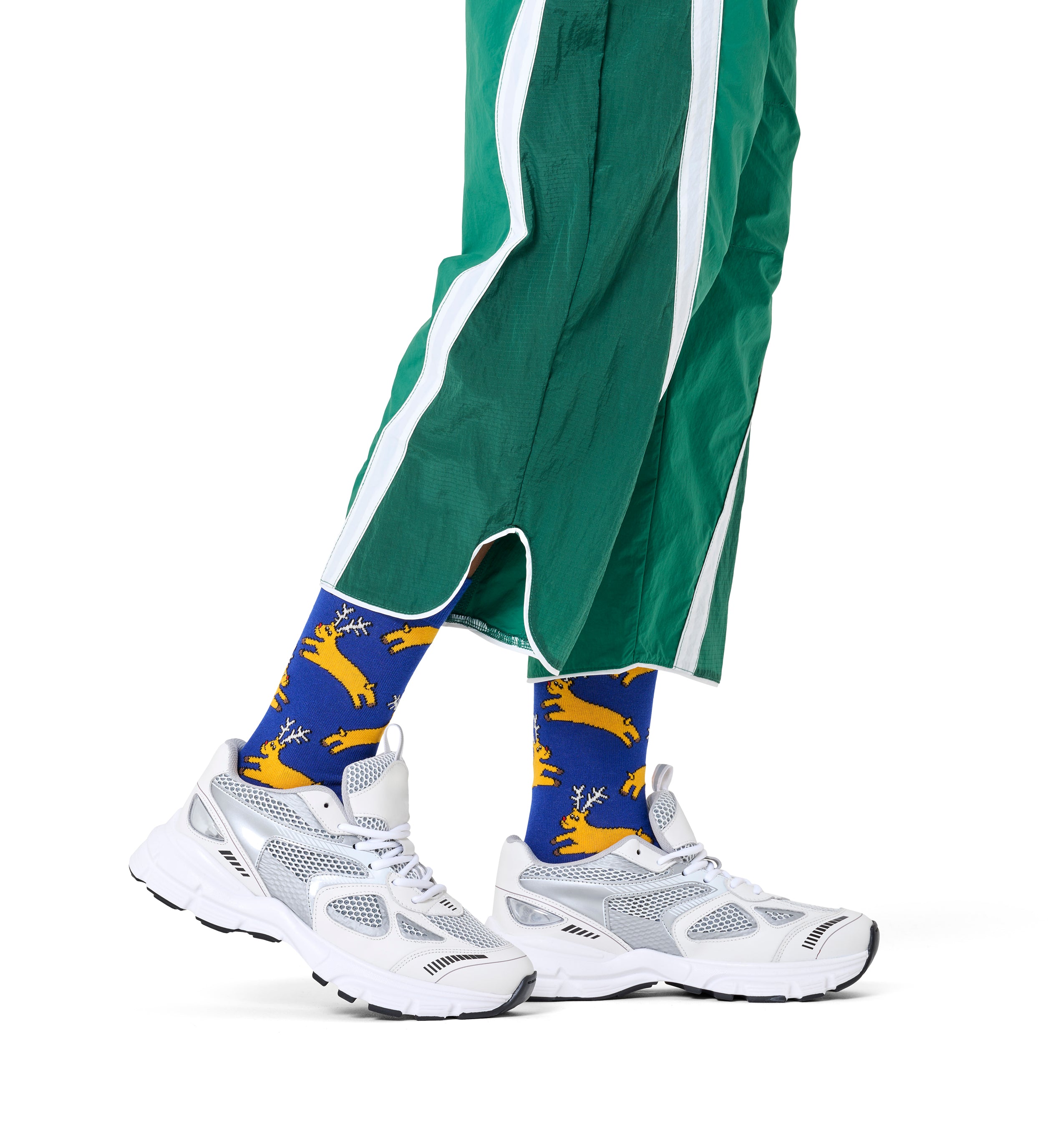 クルー丈 ソックス（トナカイ）