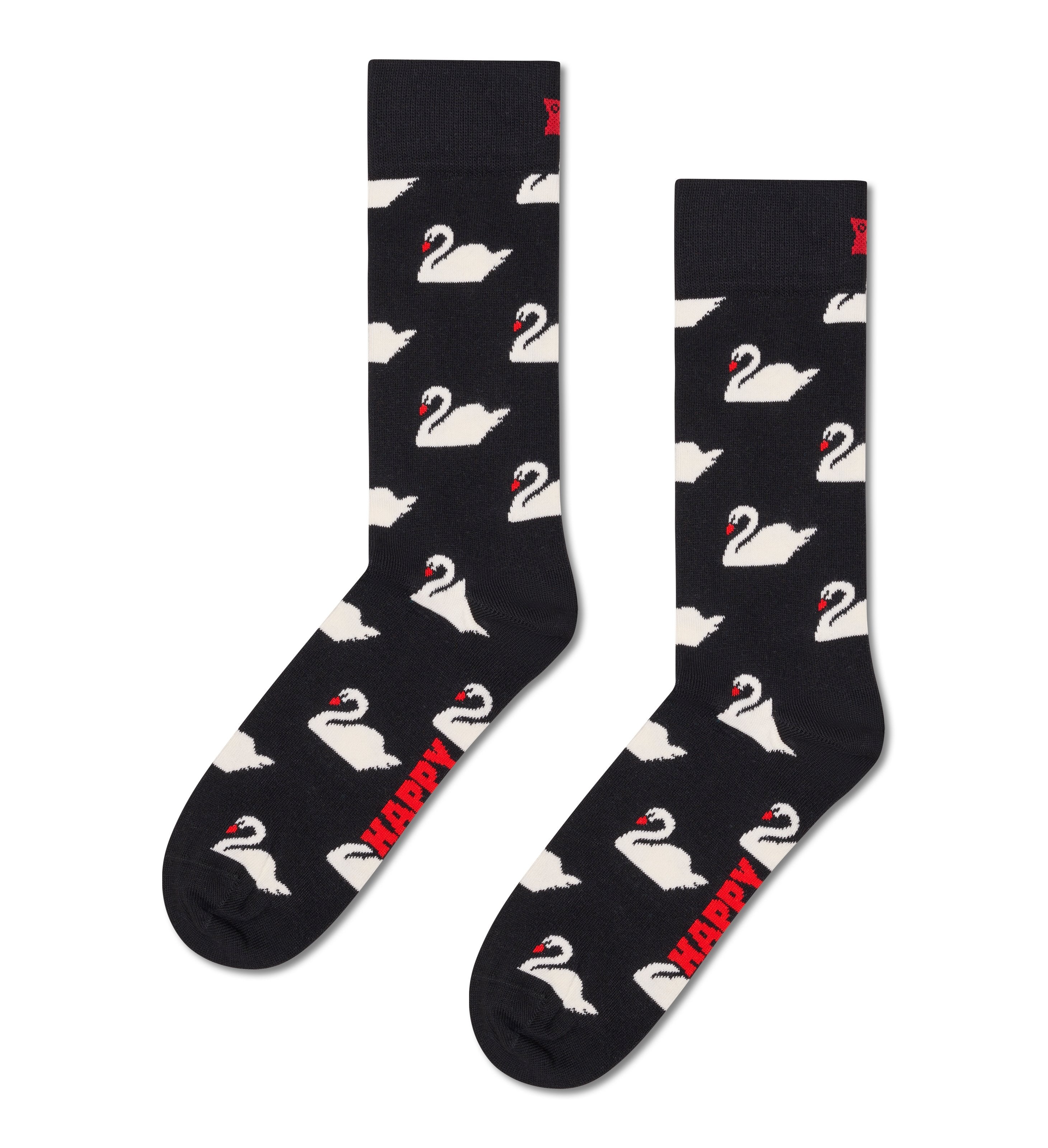 GIFT BOX】【2足セット】クルー丈 ソックス（スワン） – Happy Socks