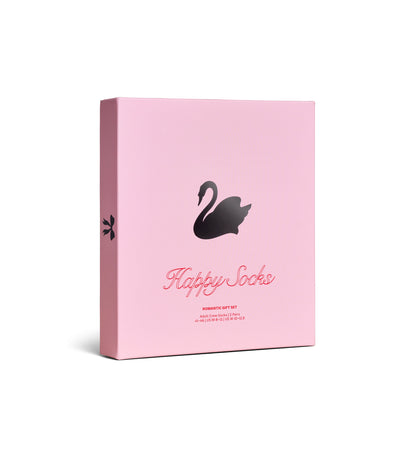 【GIFT BOX】【2足セット】クルー丈 ソックス（スワン）
