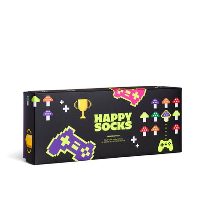 【GIFT BOX】【4足セット】クルー丈 ソックス（ゲーマー）