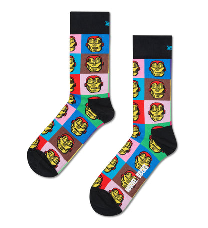 【MARVEL™×Happy Socks】【GIFT BOX】【6足セット】クルー丈 ソックス（マーベル アベンジャーズ）