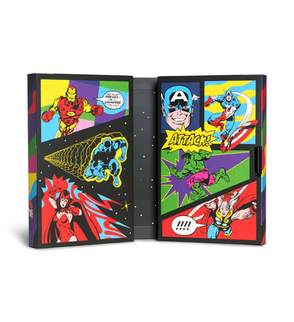 【MARVEL™×Happy Socks】【GIFT BOX】【6足セット】クルー丈 ソックス（マーベル アベンジャーズ）