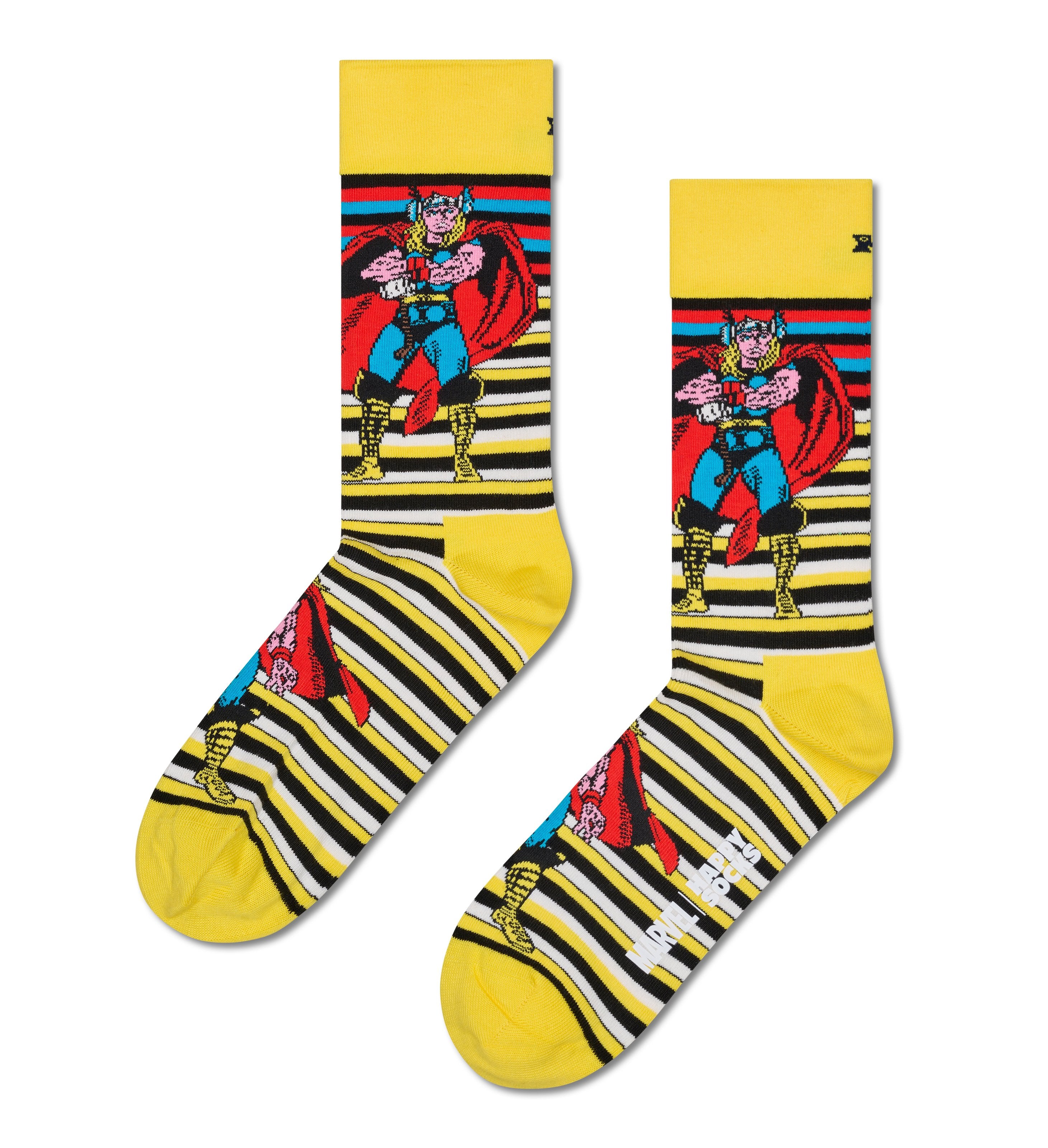 MARVEL™×Happy Socks】【GIFT BOX】【6足セット】クルー丈 ソックス