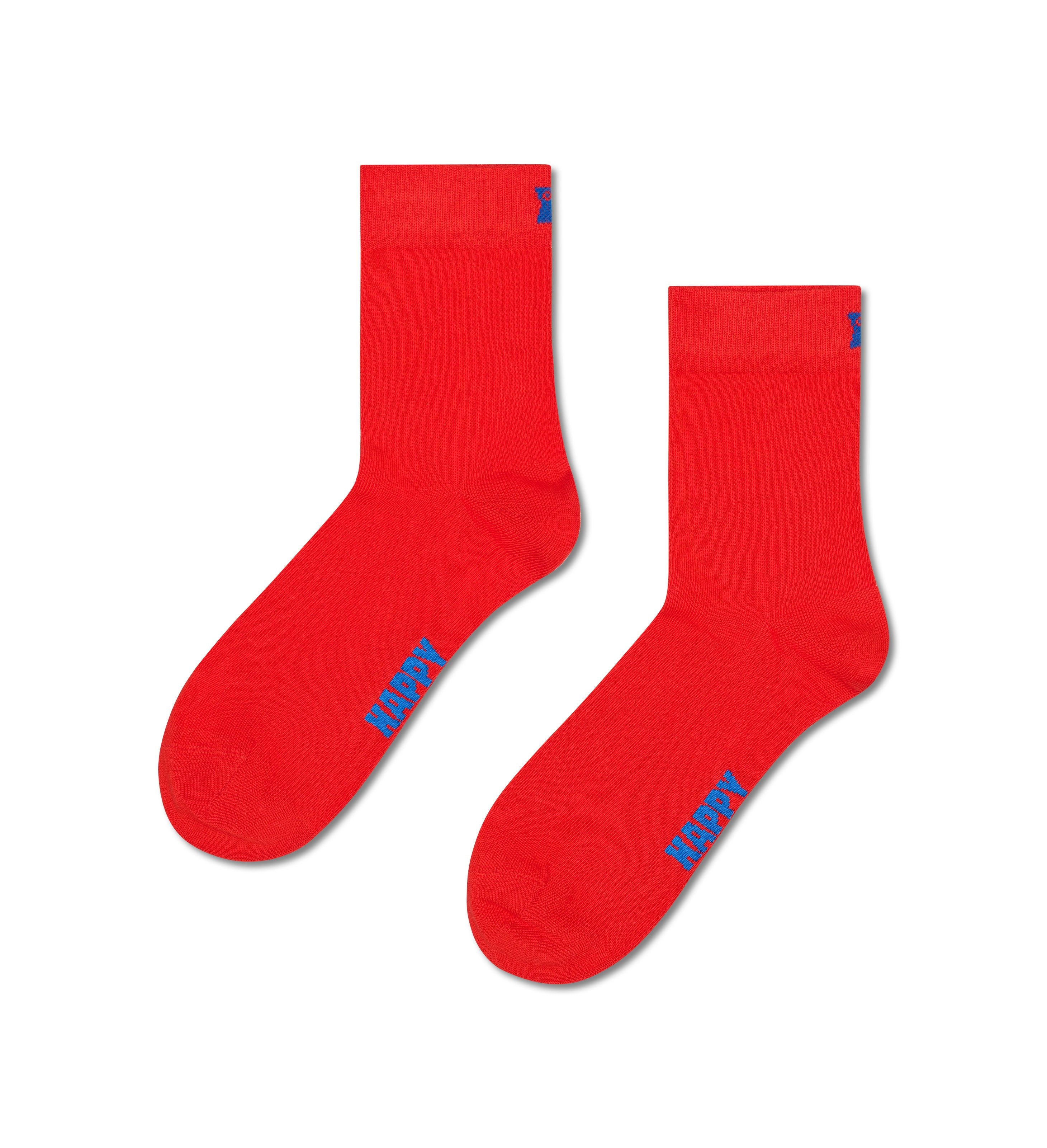 [Set of 3] 1/2 Crew Length Socks (Solid)