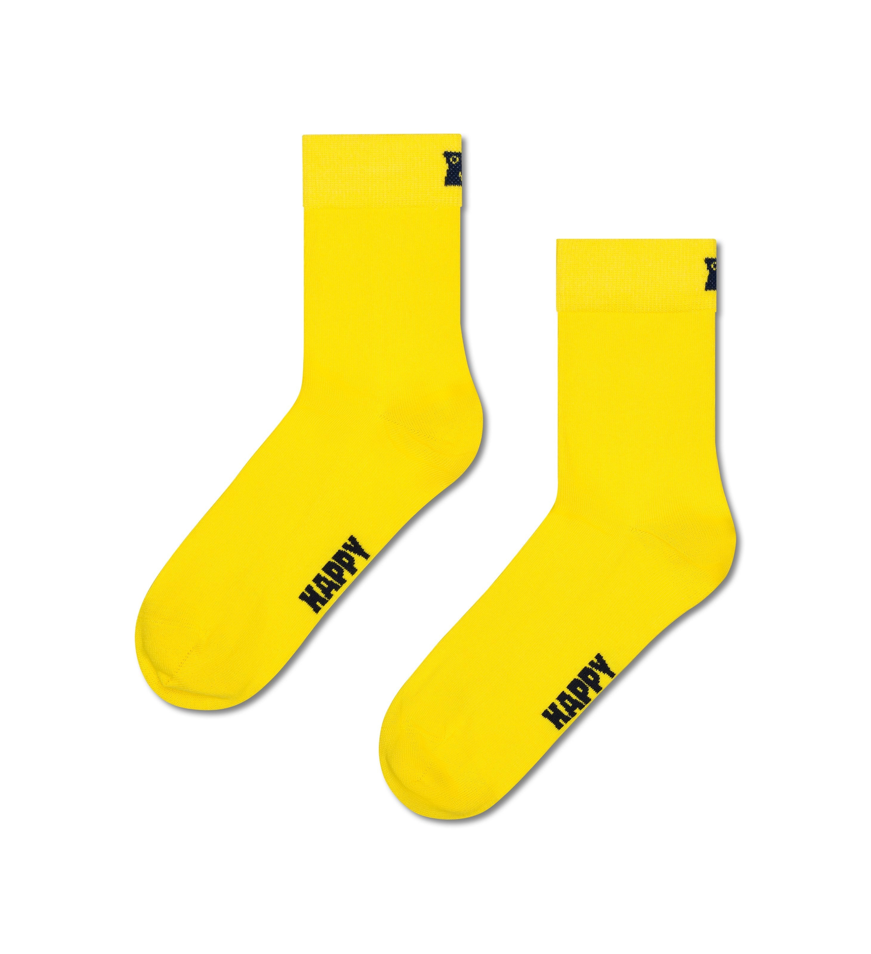 [Set of 3] 1/2 Crew Length Socks (Solid)
