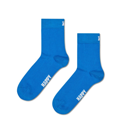 [Set of 5] 1/2 Crew Length Socks (Solid)