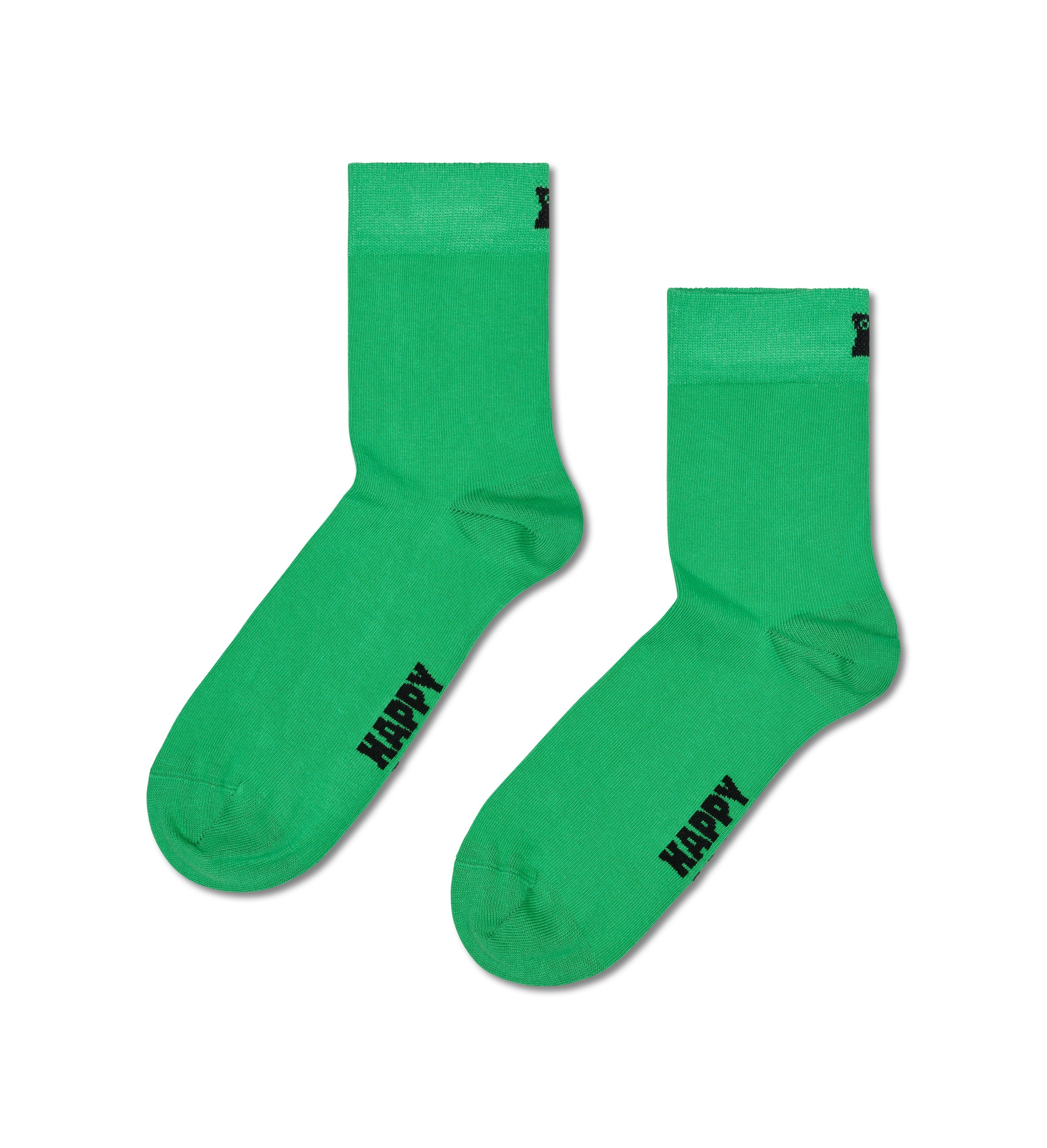 [Set of 5] 1/2 Crew Length Socks (Solid)