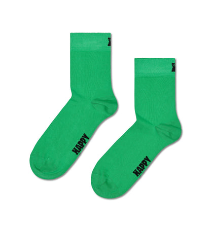 [Set of 5] 1/2 Crew Length Socks (Solid)