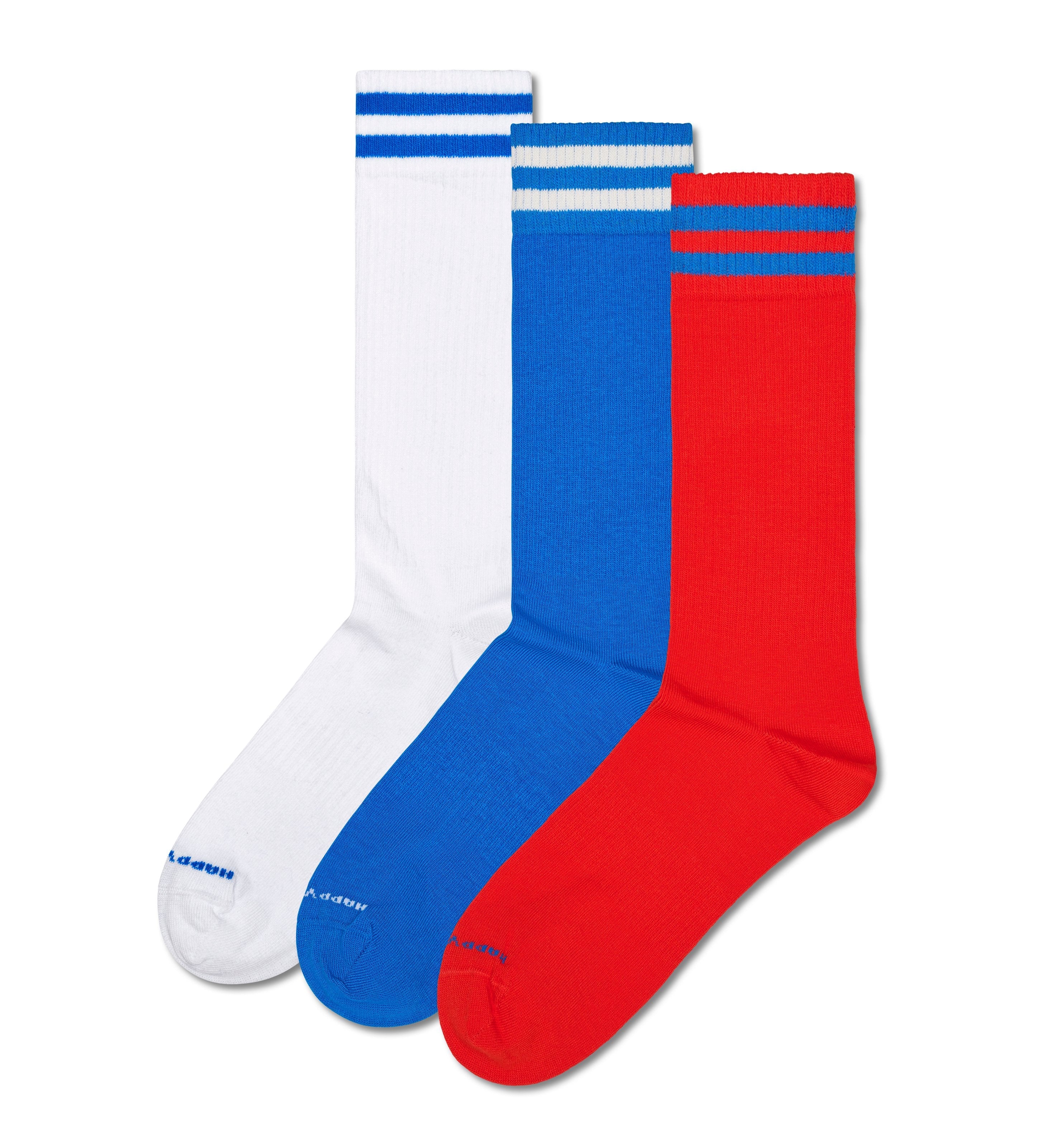 [Set of 3] Sports Socks (Solid)