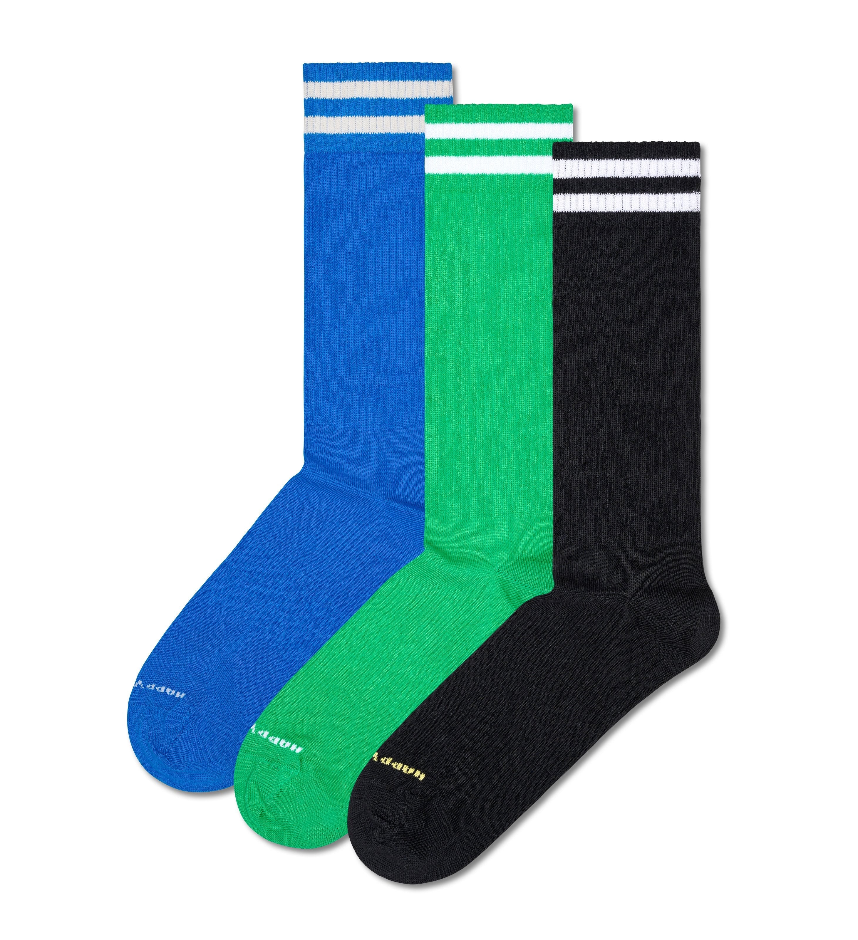 [Set of 3] Sports Socks (Solid)