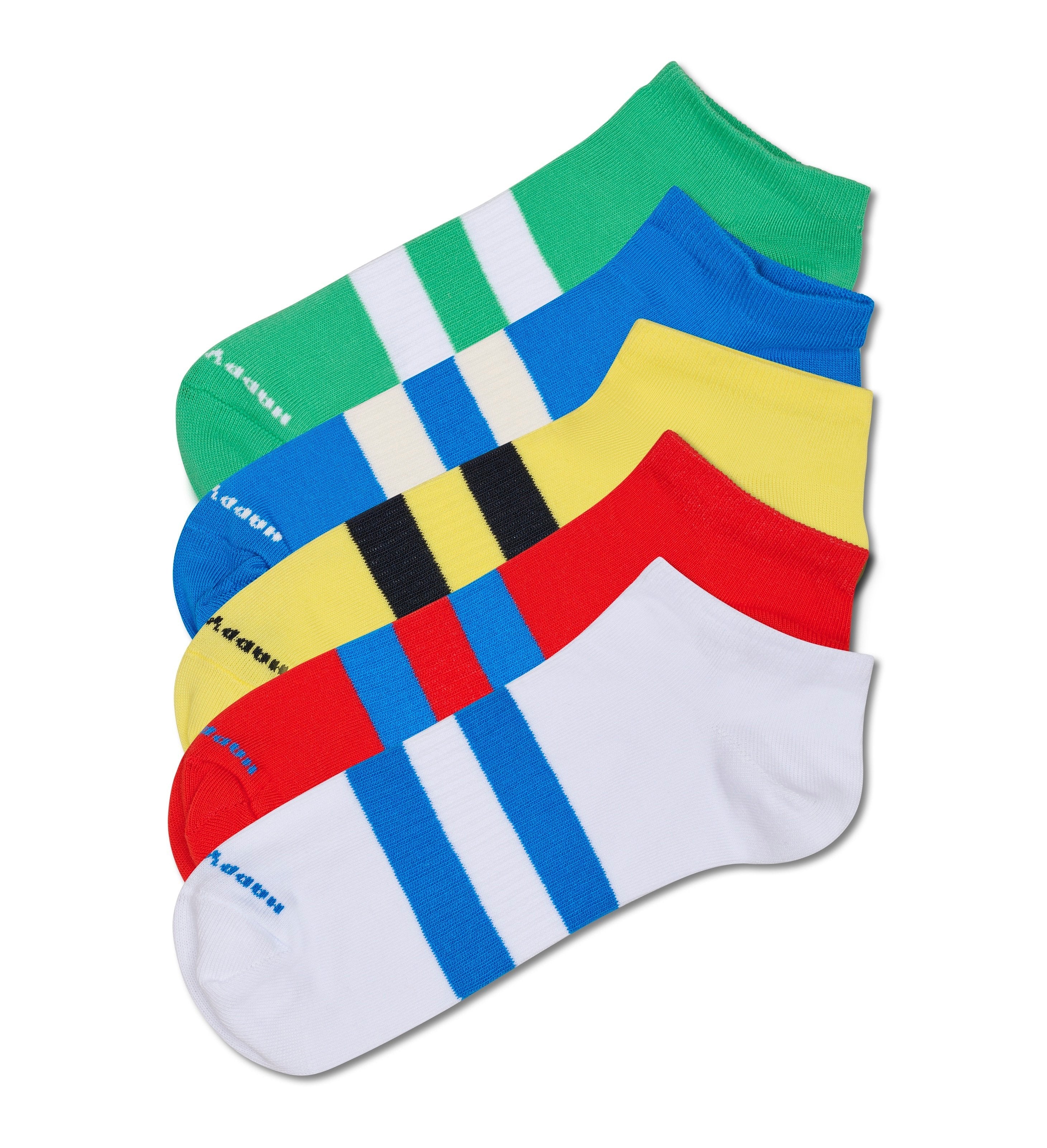 Set of 5 Sneaker-Length Socks (Solid)