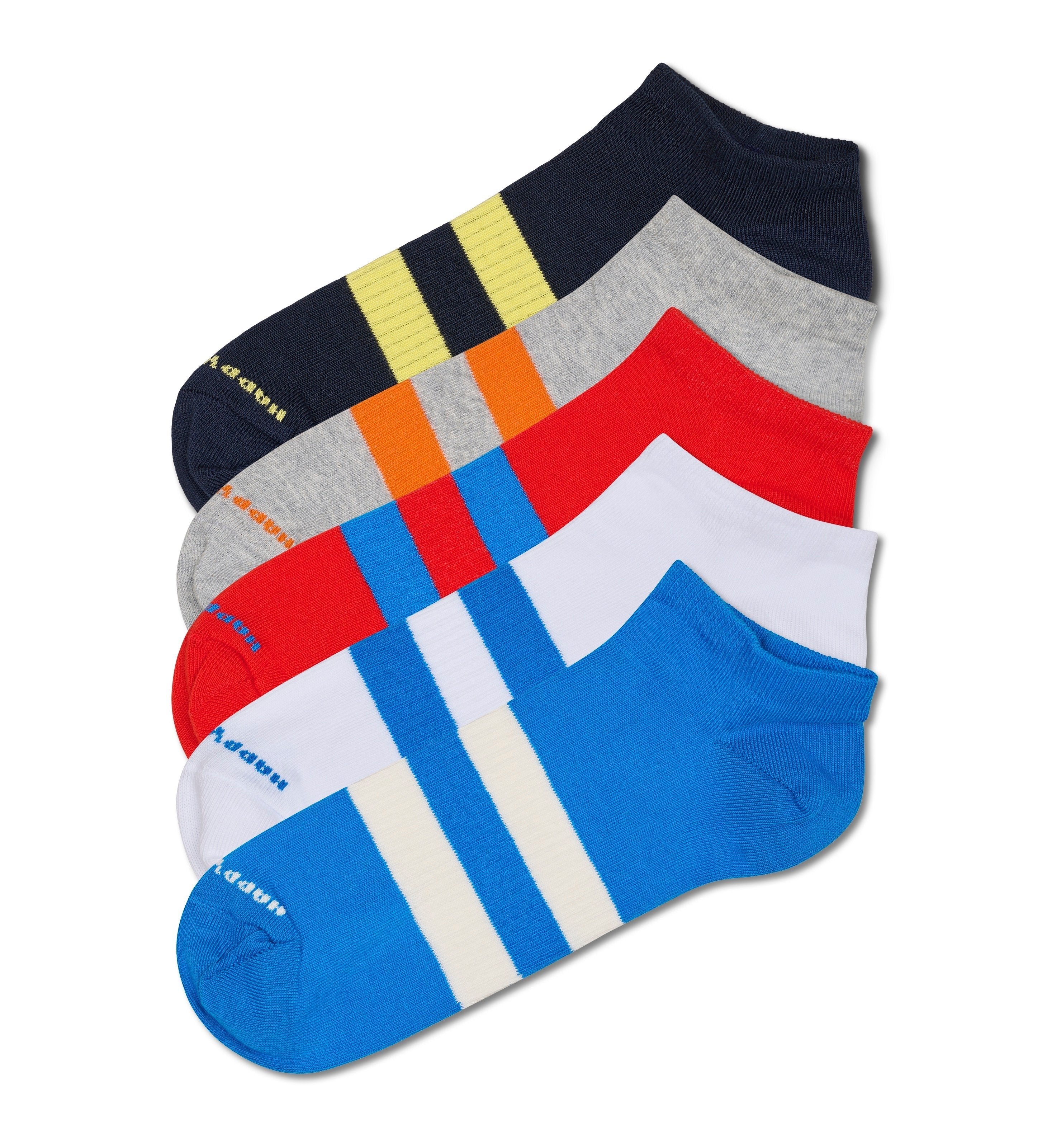 Set of 5 Sneaker-Length Socks (Solid)