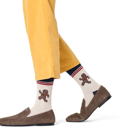 クルー丈 ソックス（ハッピー ジンジャーブレッド）