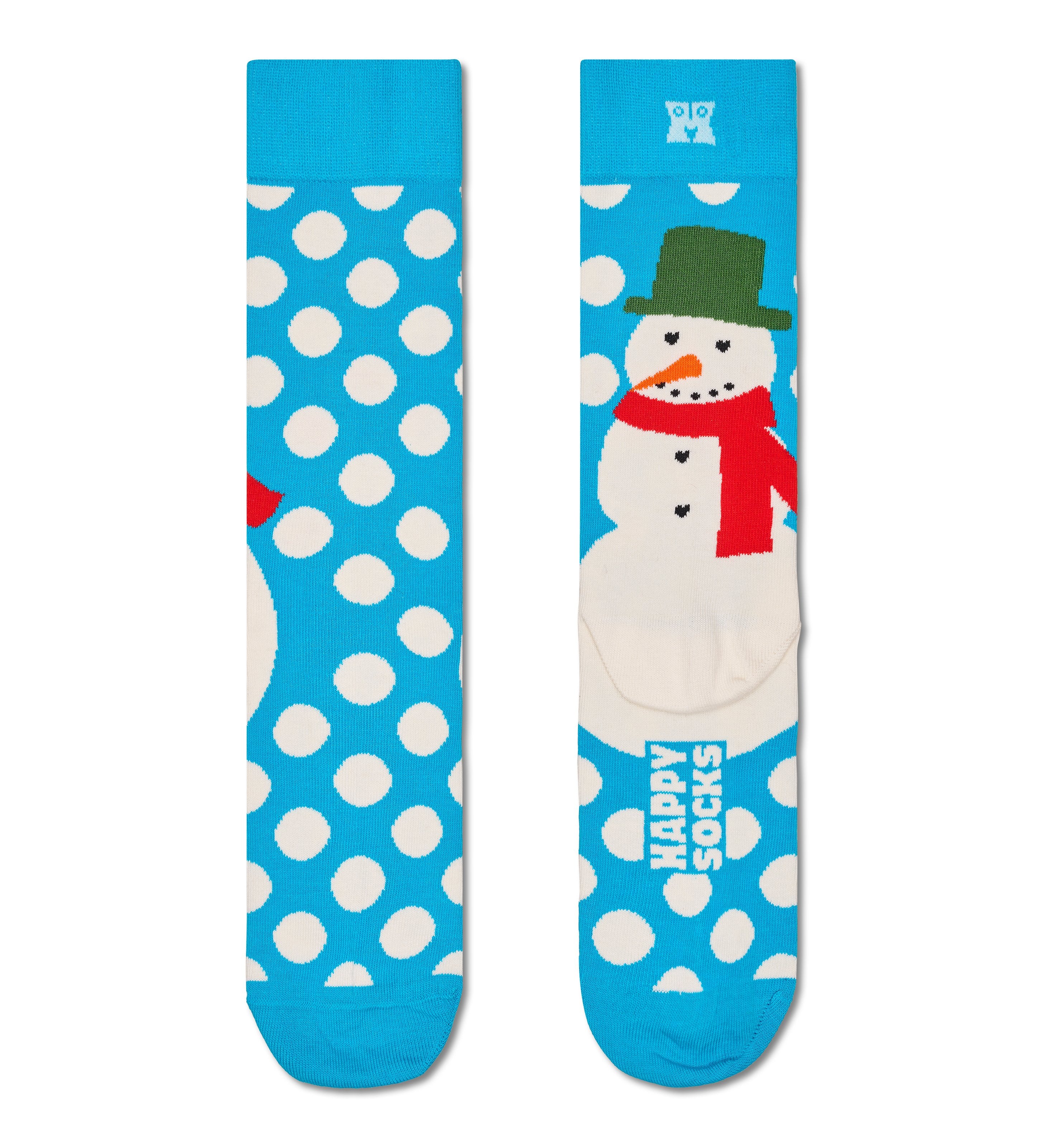 クルー丈 ソックス（ジャンボ スノーマン） – Happy Socks