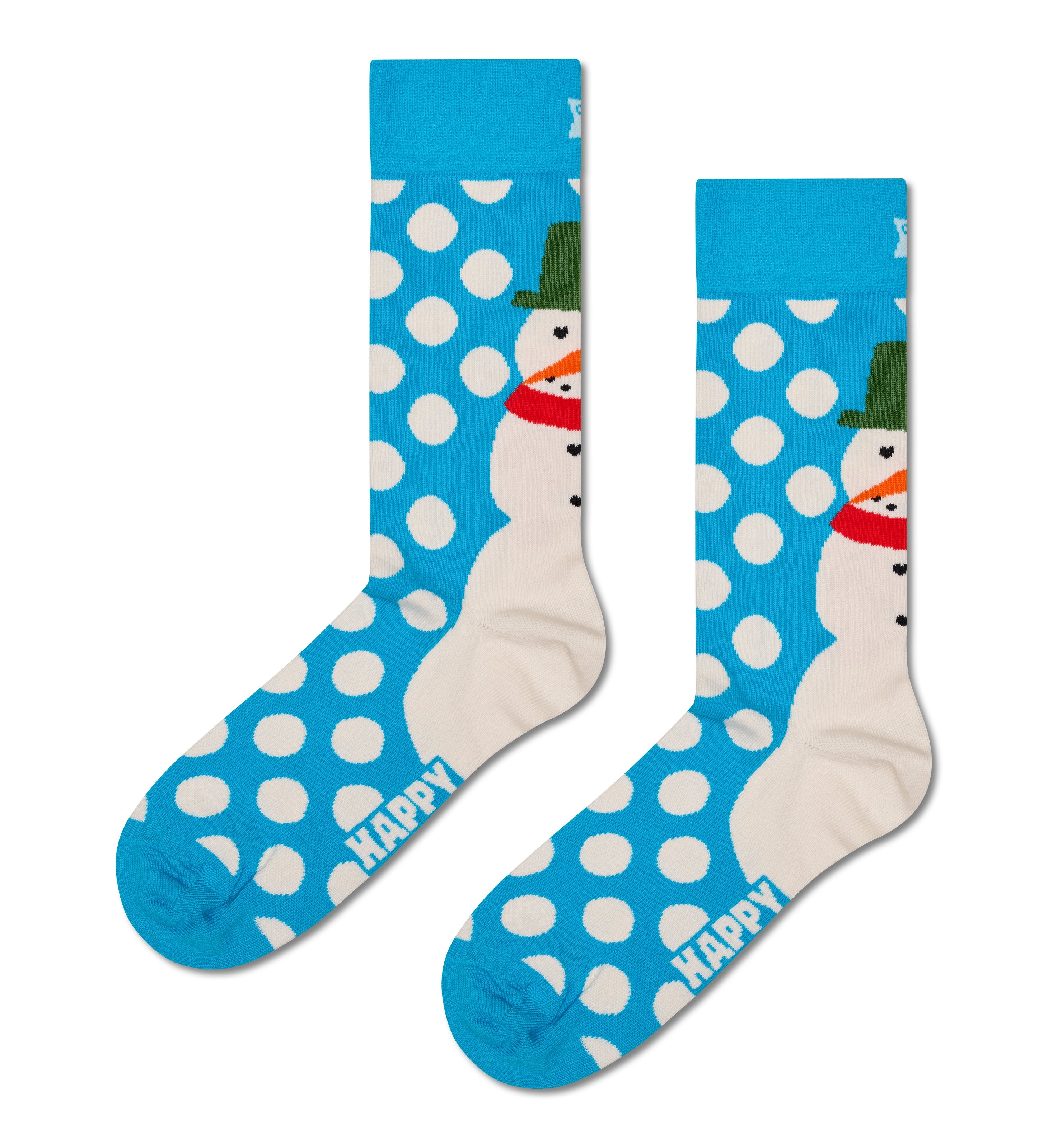 クルー丈 ソックス（ジャンボ スノーマン） – Happy Socks
