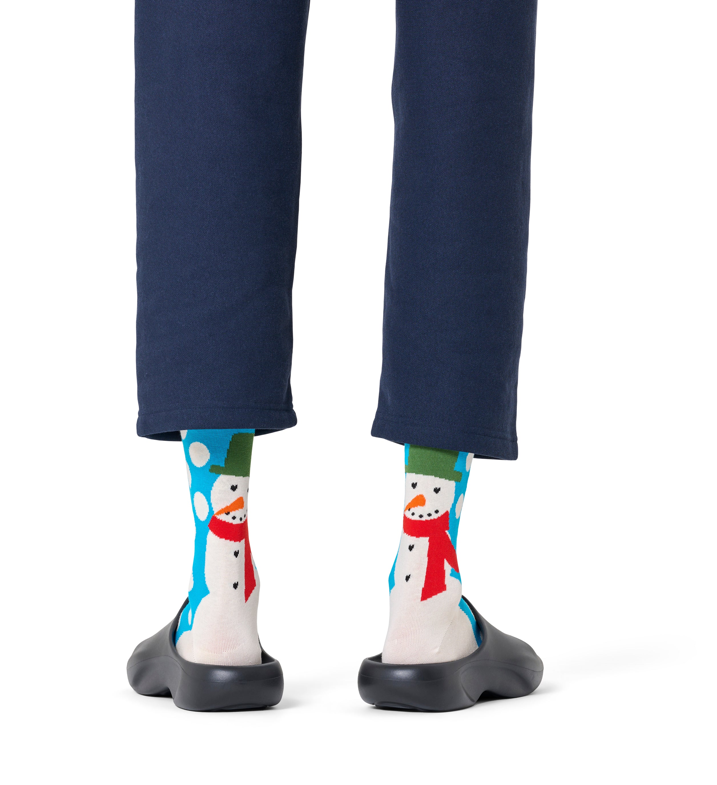 クルー丈 ソックス（ジャンボ スノーマン） – Happy Socks