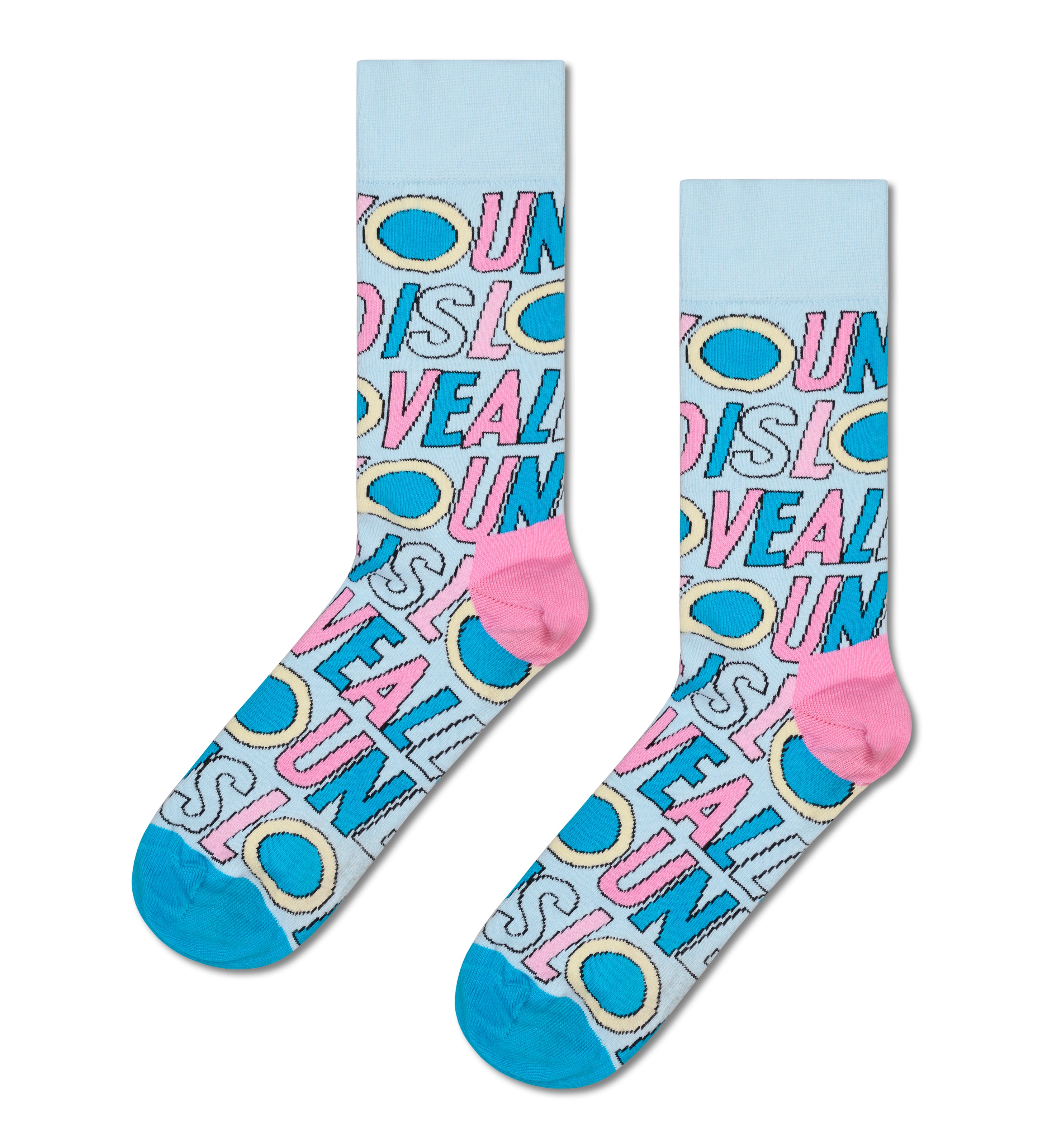 【The Beatles × Happy Socks】クルー丈 ソックス （ザ ビートルズ オール ユー ニード イズ ラブ）