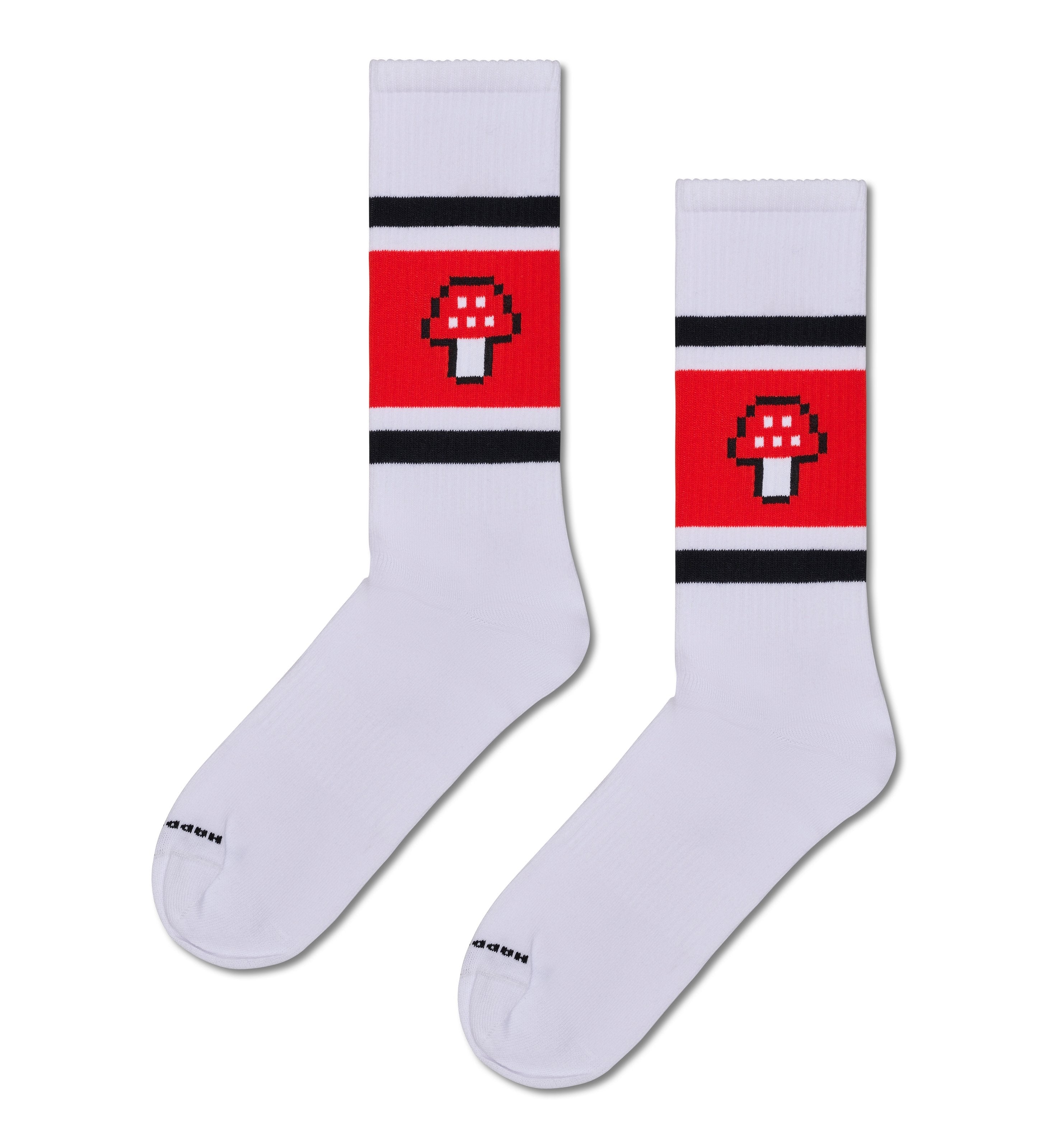 Sports socks (mushroom stripes)