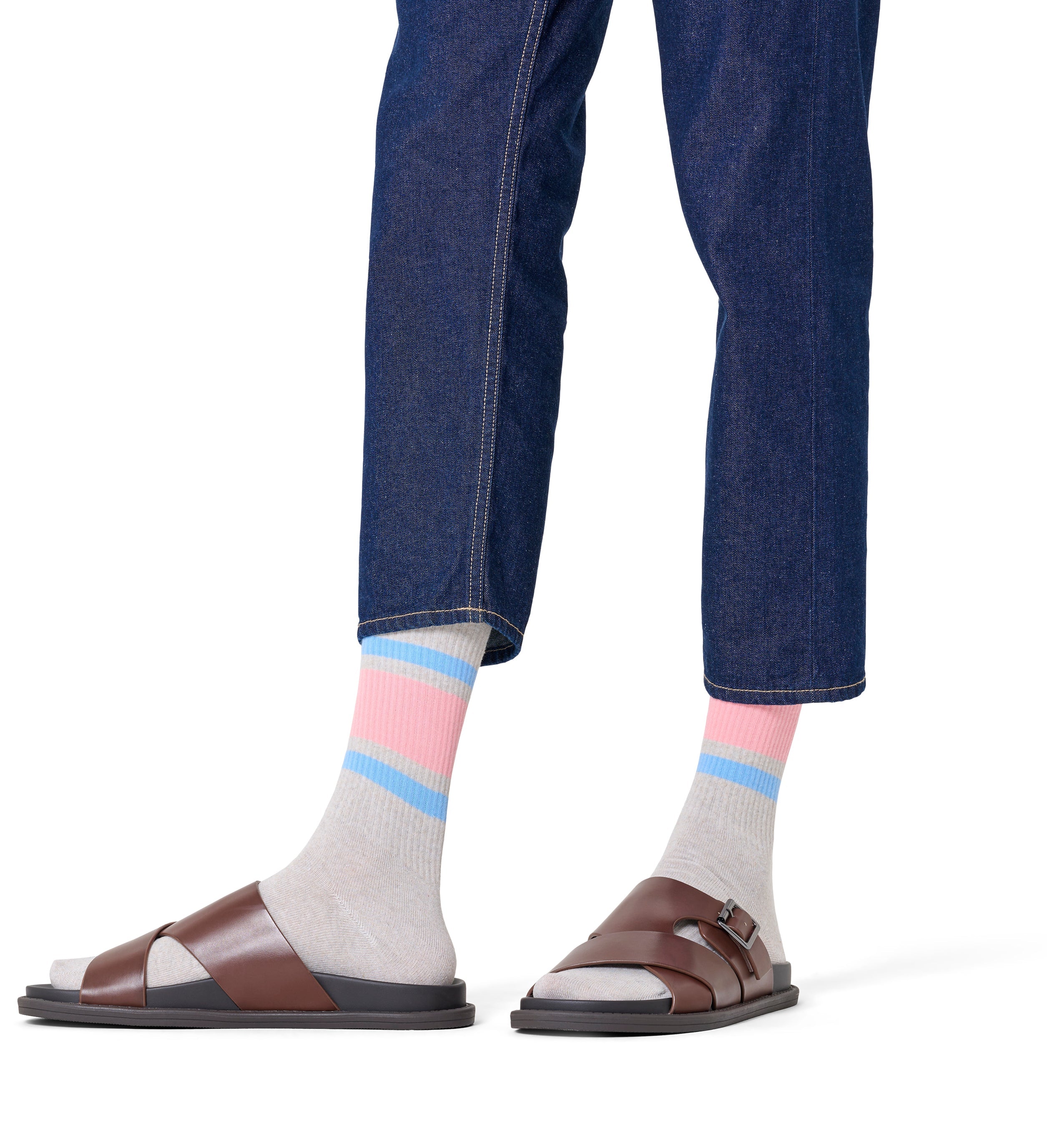 Sports socks (simple stripes)