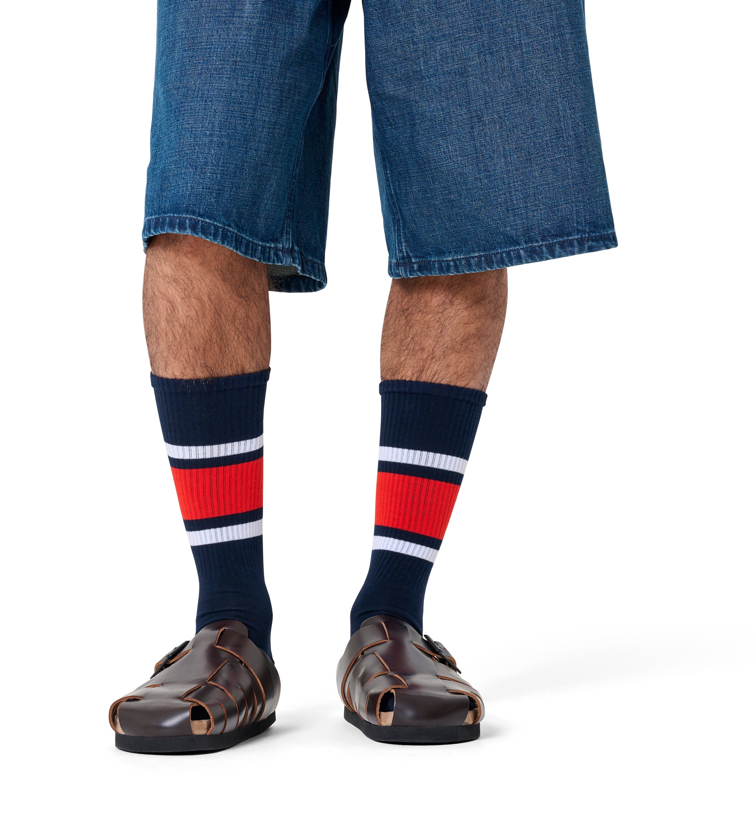 Sports socks (simple stripes)