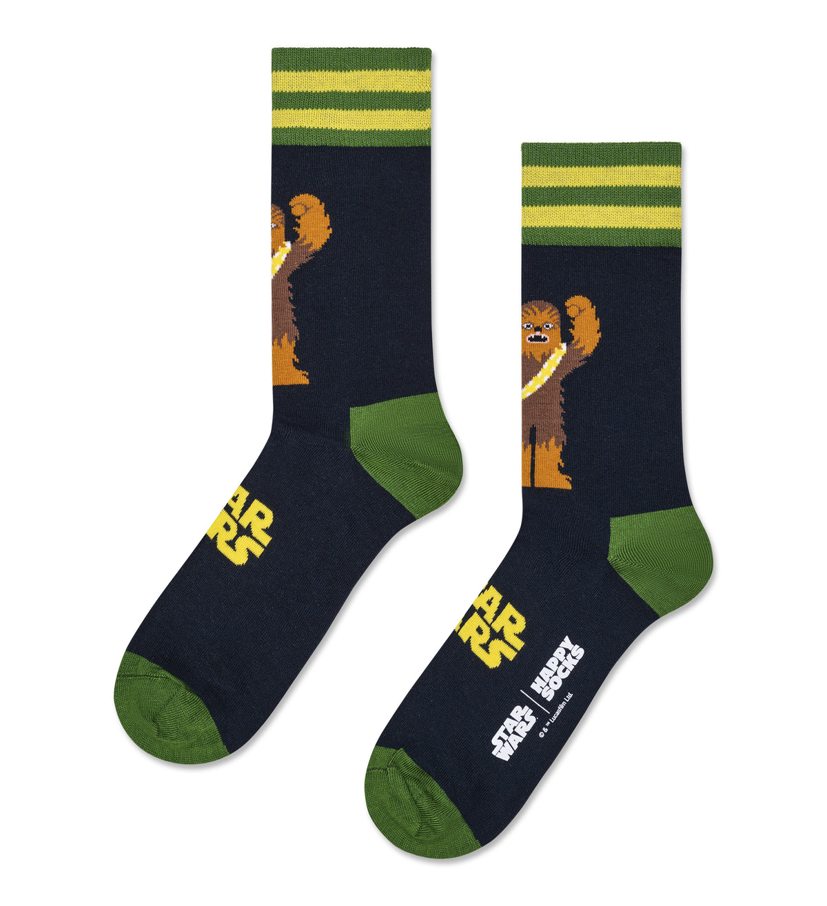 【STAR WARS™×Happy Socks】クルー丈 ソックス （スターウォーズ チューイ）