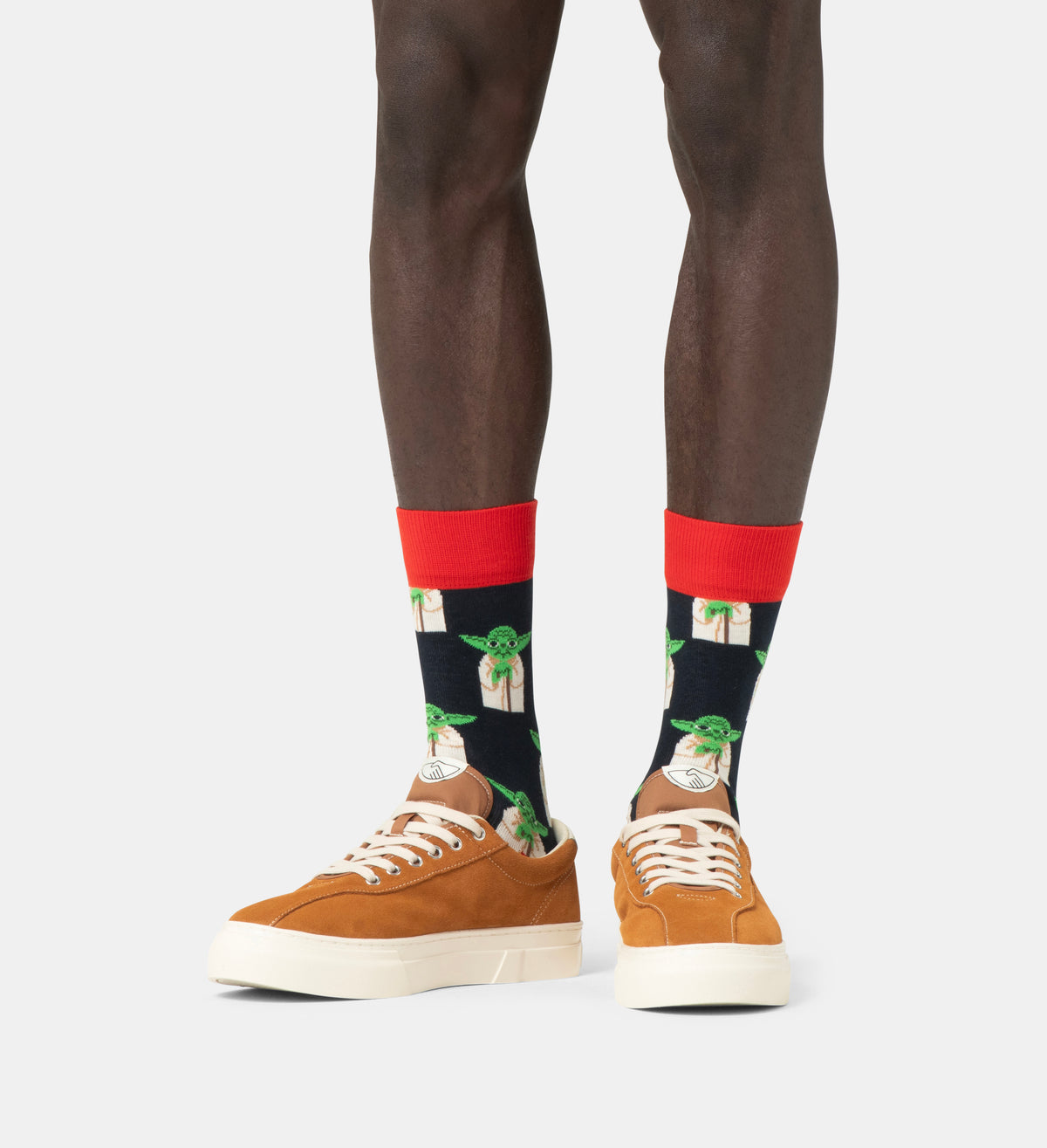 【STAR WARS™×Happy Socks】クルー丈 ソックス （スターウォーズ ヨーダ）