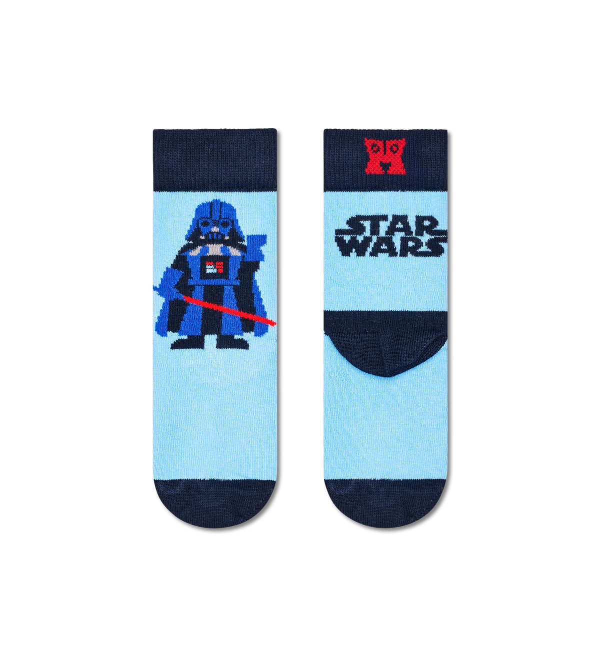 【STAR WARS™×Happy Socks】【キッズ】クルー丈 ソックス（スターウォーズ ダース・ベイダー）
