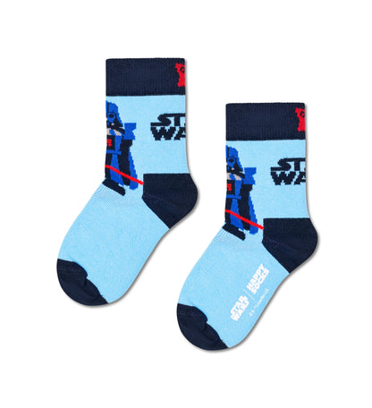 【STAR WARS™×Happy Socks】【キッズ】クルー丈 ソックス（スターウォーズ ダース・ベイダー）