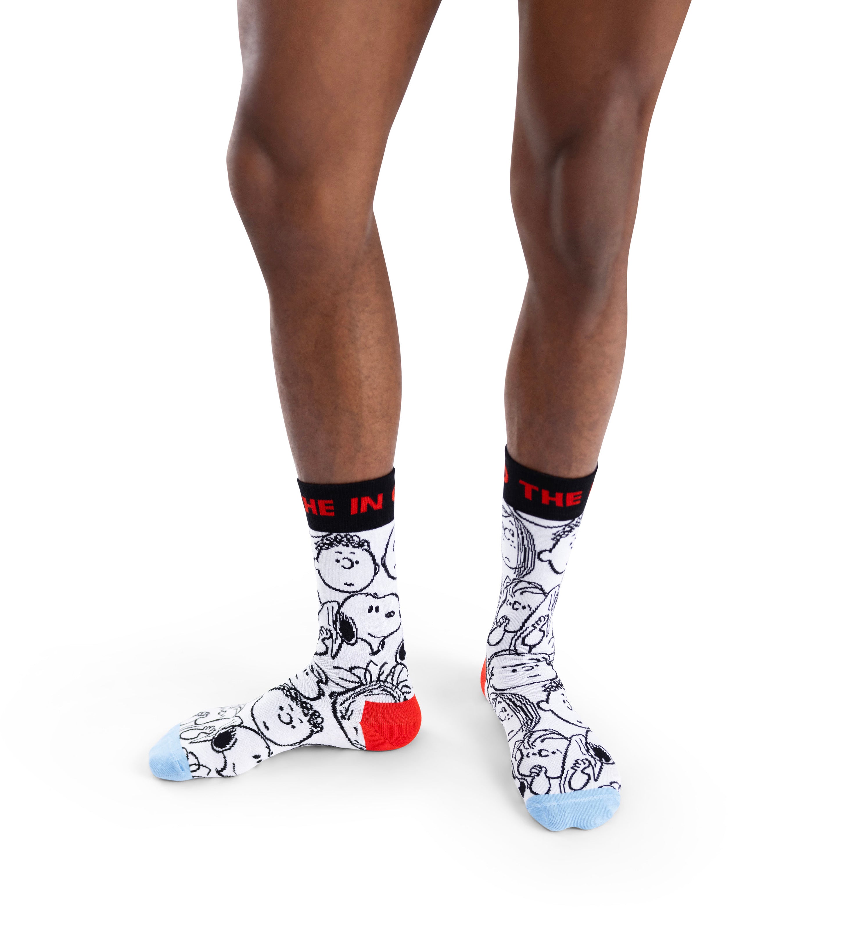 【Peanuts×Happy Socks】クルー丈 ソックス （ピーナッツ ザ イン クラウド）