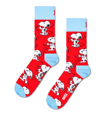 【Peanuts×Happy Socks】【GIFT BOX】【6足セット】クルー丈 ソックス（ピーナッツ）