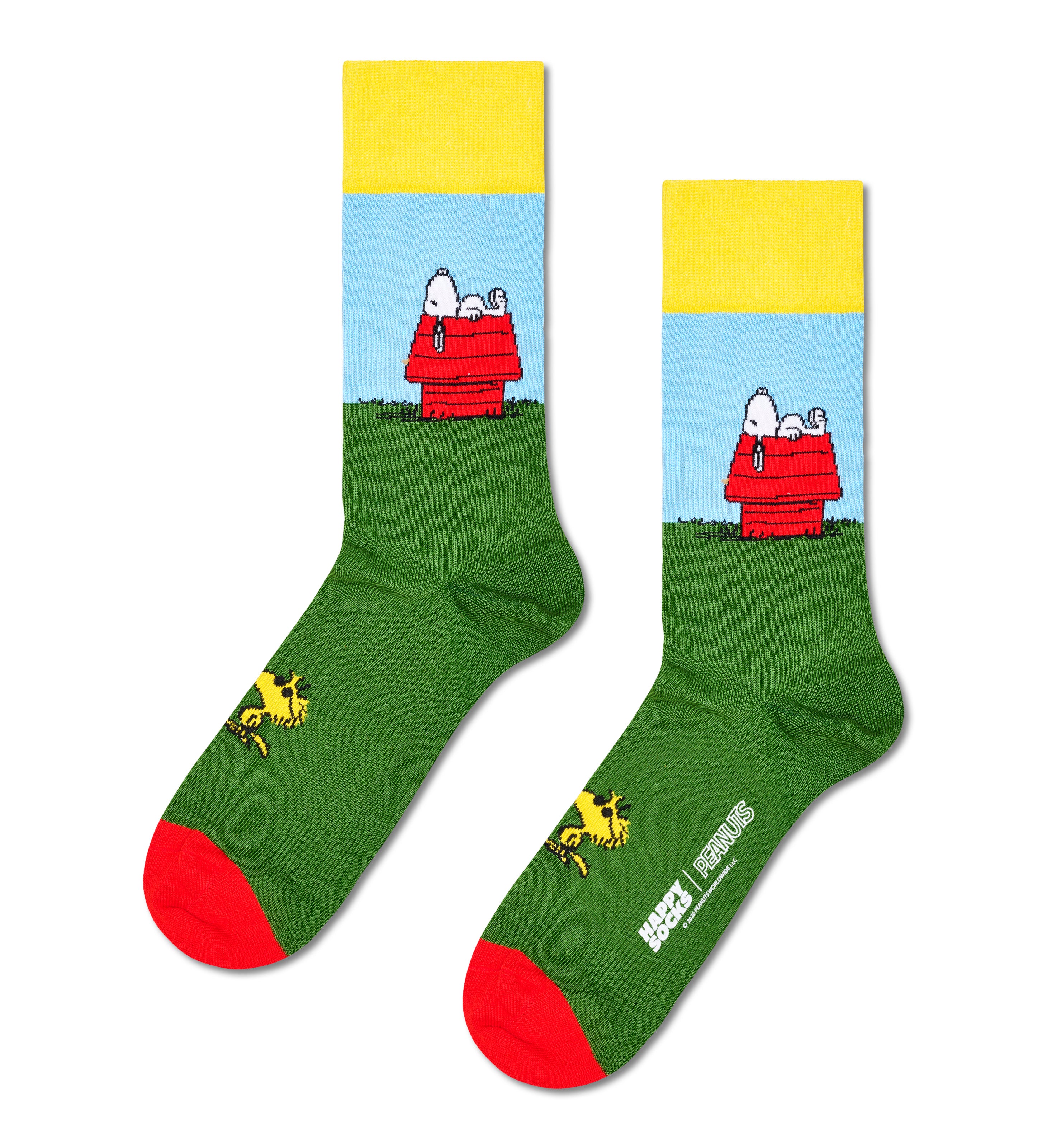【Peanuts×Happy Socks】【GIFT BOX】【6足セット】クルー丈 ソックス（ピーナッツ）