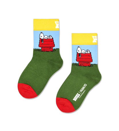 【Peanuts×Happy Socks】【GIFT BOX】【3足セット】クルー丈 ソックス（ピーナッツ）