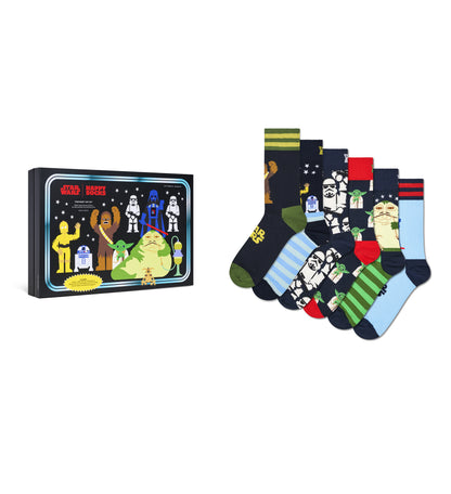 【STAR WARS™×Happy Socks】【GIFT BOX】【6足セット】クルー丈 ソックス（スターウォーズ）