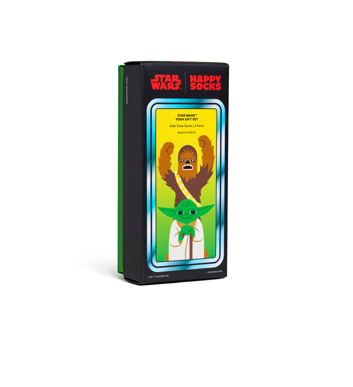 【STAR WARS™×Happy Socks】【キッズ】【GIFT BOX】【3足セット】クルー丈 ソックス（スターウォーズ）