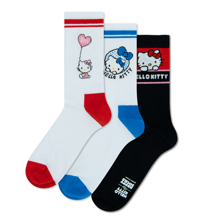 【Happy Socks×Hello Kitty】【3足セット】スポーツ ソックス（ハローキティ）