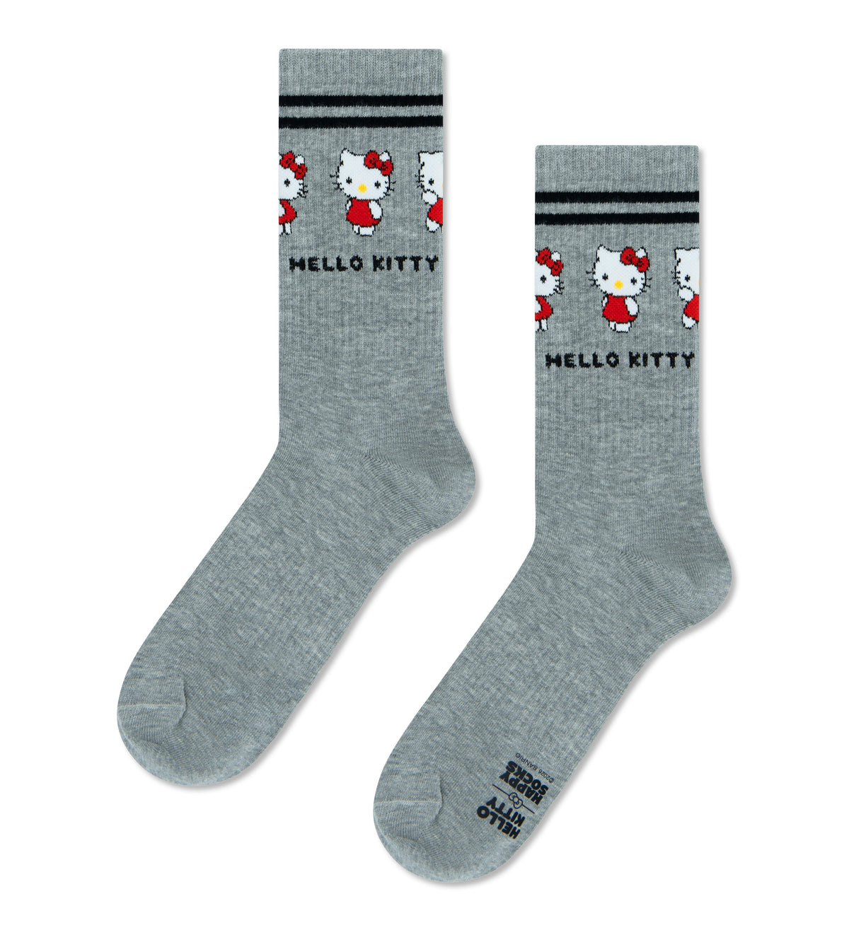 【Happy Socks×Hello Kitty】【3足セット】スポーツ ソックス（ハローキティ）