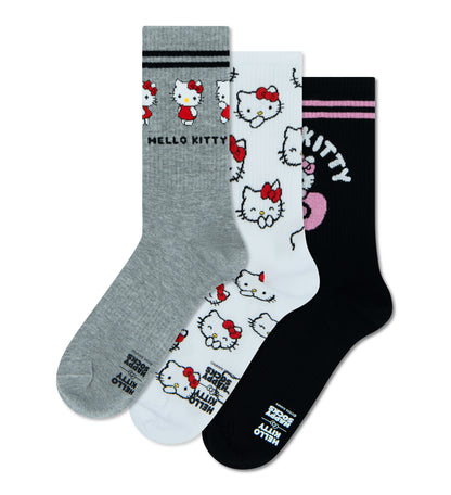 【Happy Socks×Hello Kitty】【3足セット】スポーツ ソックス（ハローキティ）