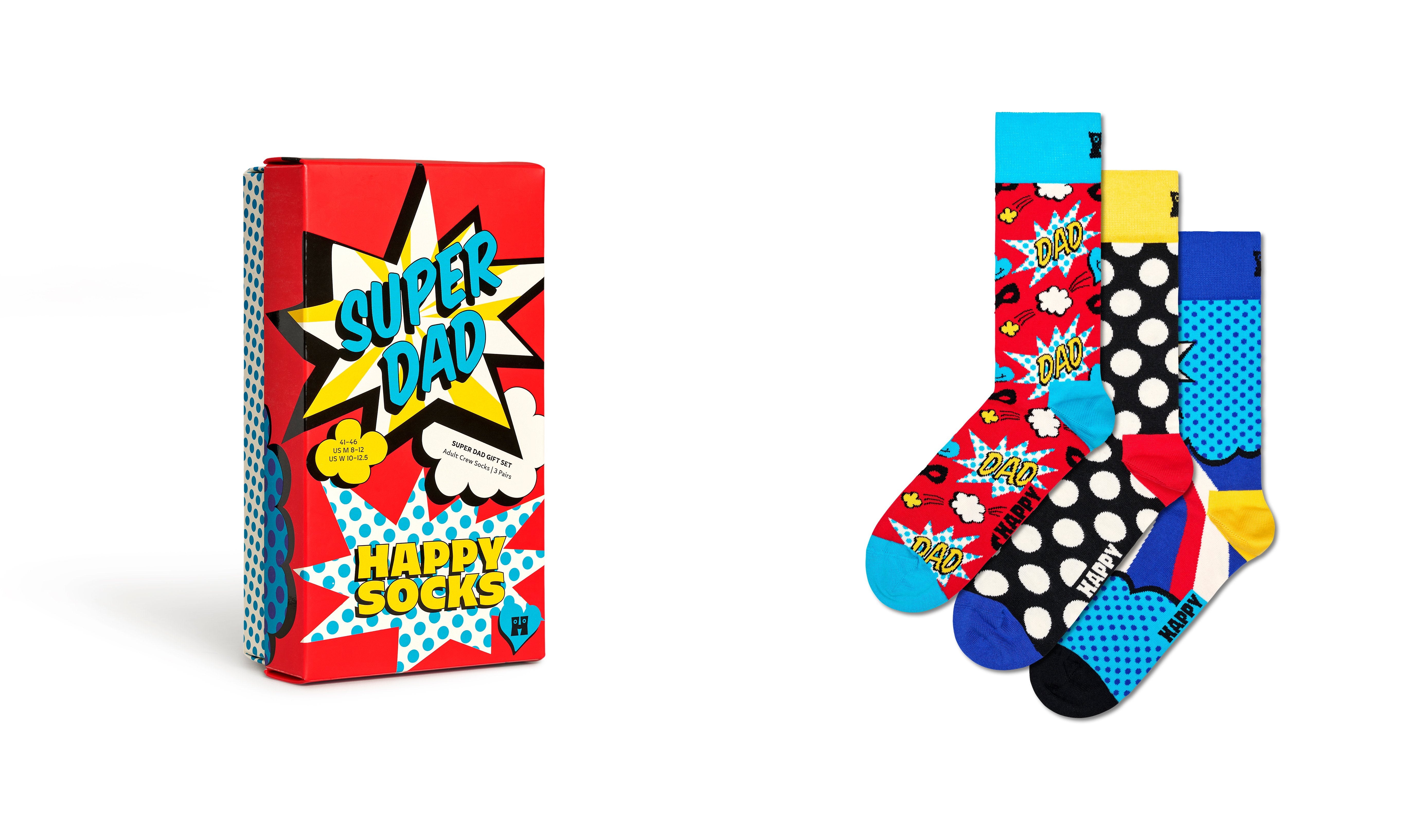 GIFT BOX】【3足セット】クルー丈 ソックス（スーパー ダッド