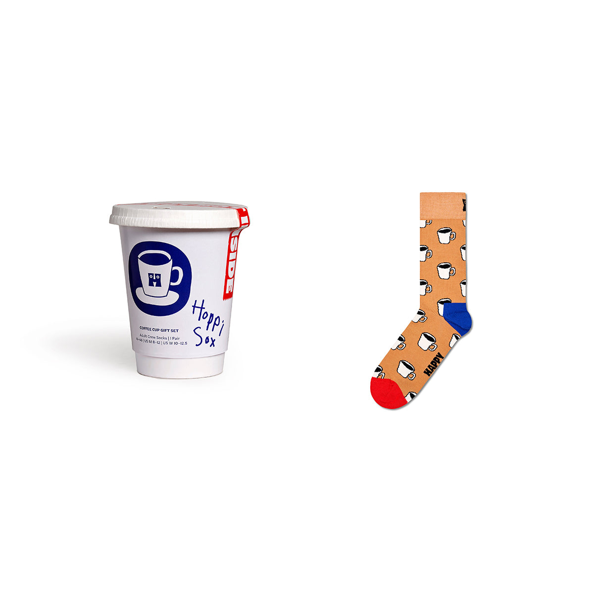 [GIFT BOX] Crew Socks (Coffee Cup)