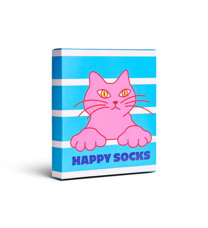 【GIFT BOX】【2足セット】クルー丈 ソックス（キャット）