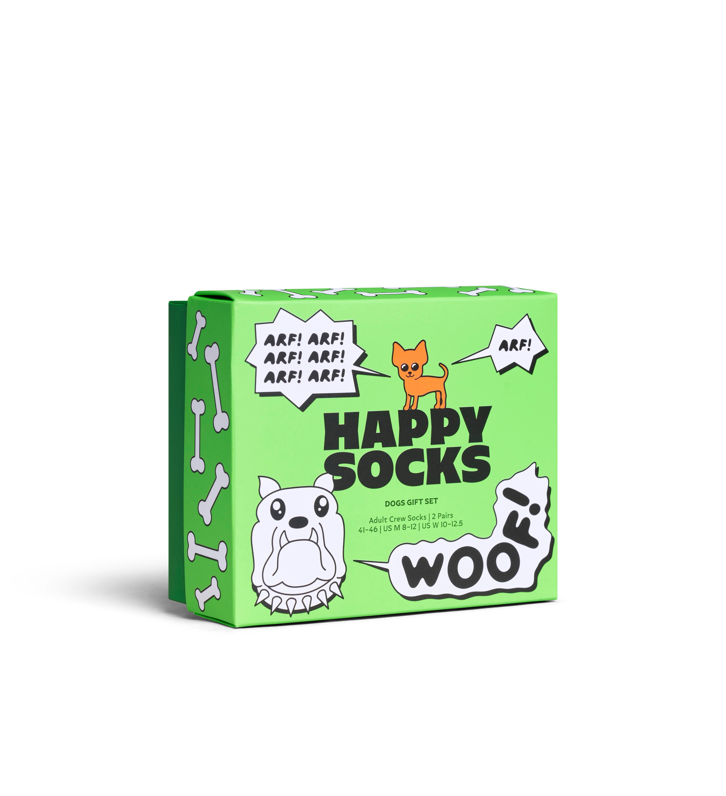 【GIFT BOX】【2足セット】クルー丈 ソックス（ドッグ）