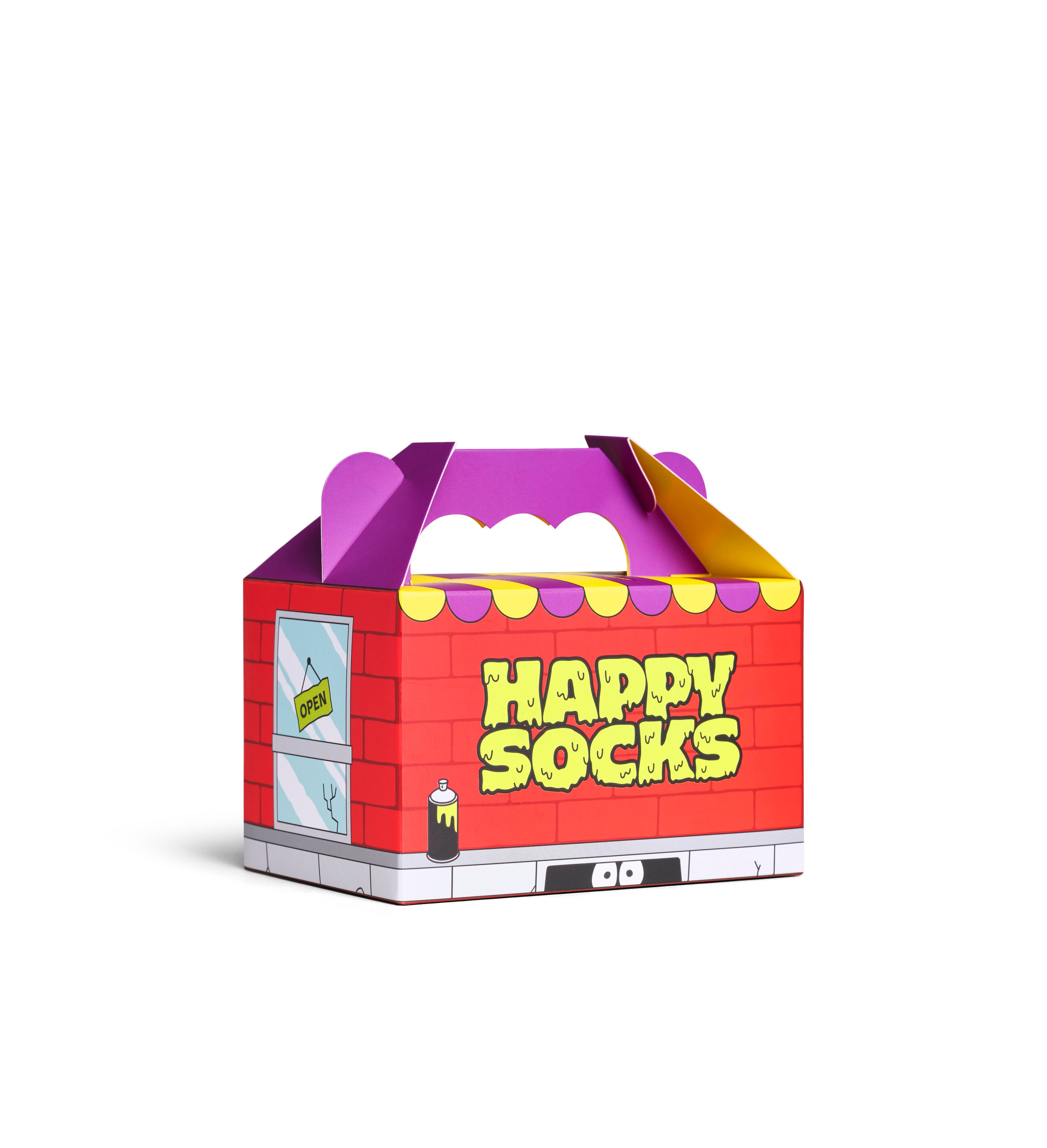 【GIFT BOX】【3足セット】クルー丈 ソックス（ハングリーミール）
